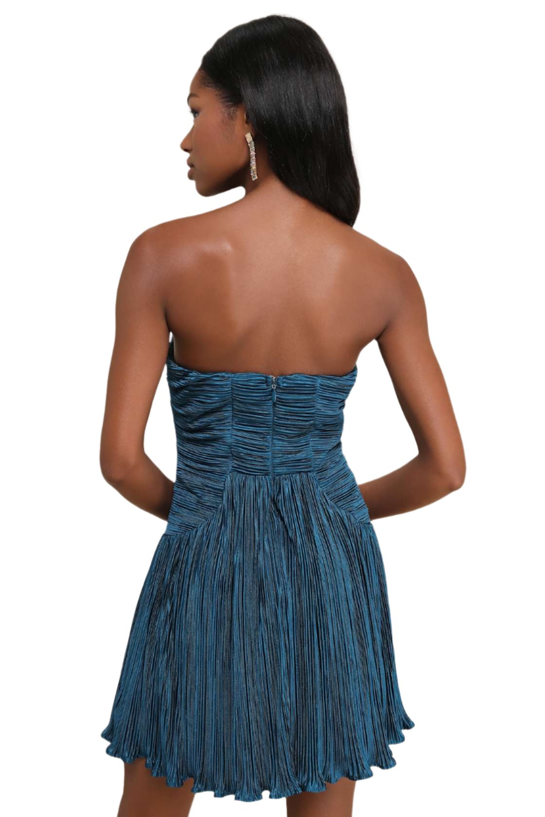 Deeply Glamorous Drop Waist Mini Dress