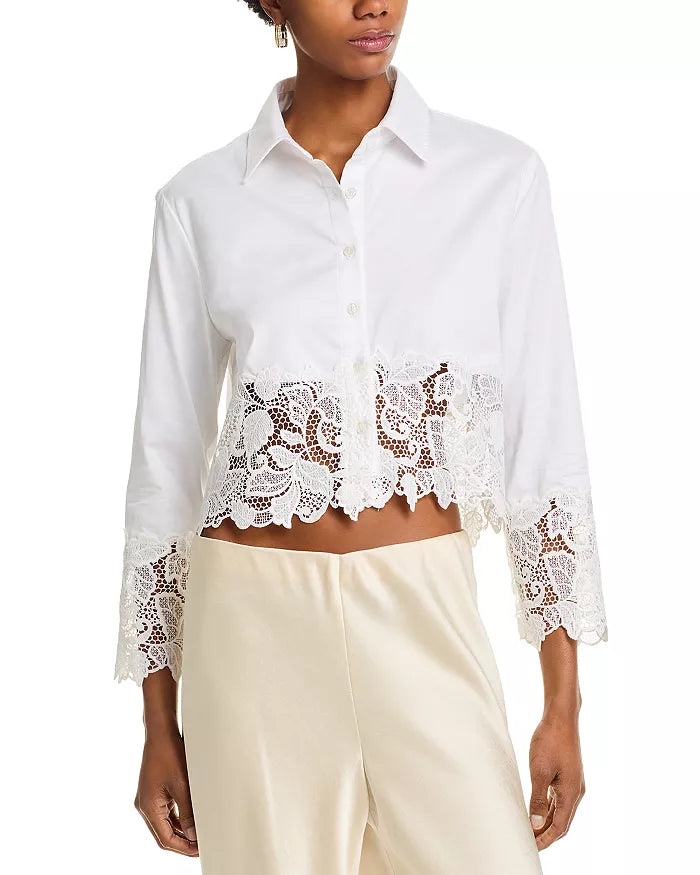 Issa Lace Combo Shirt