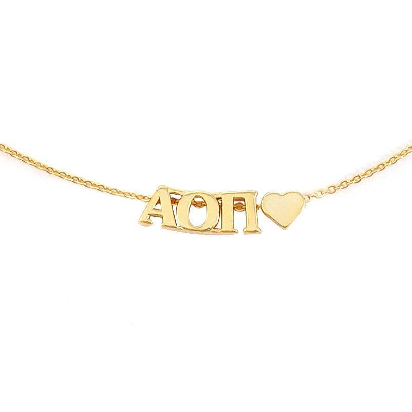 Sorority Greek Letters Necklace