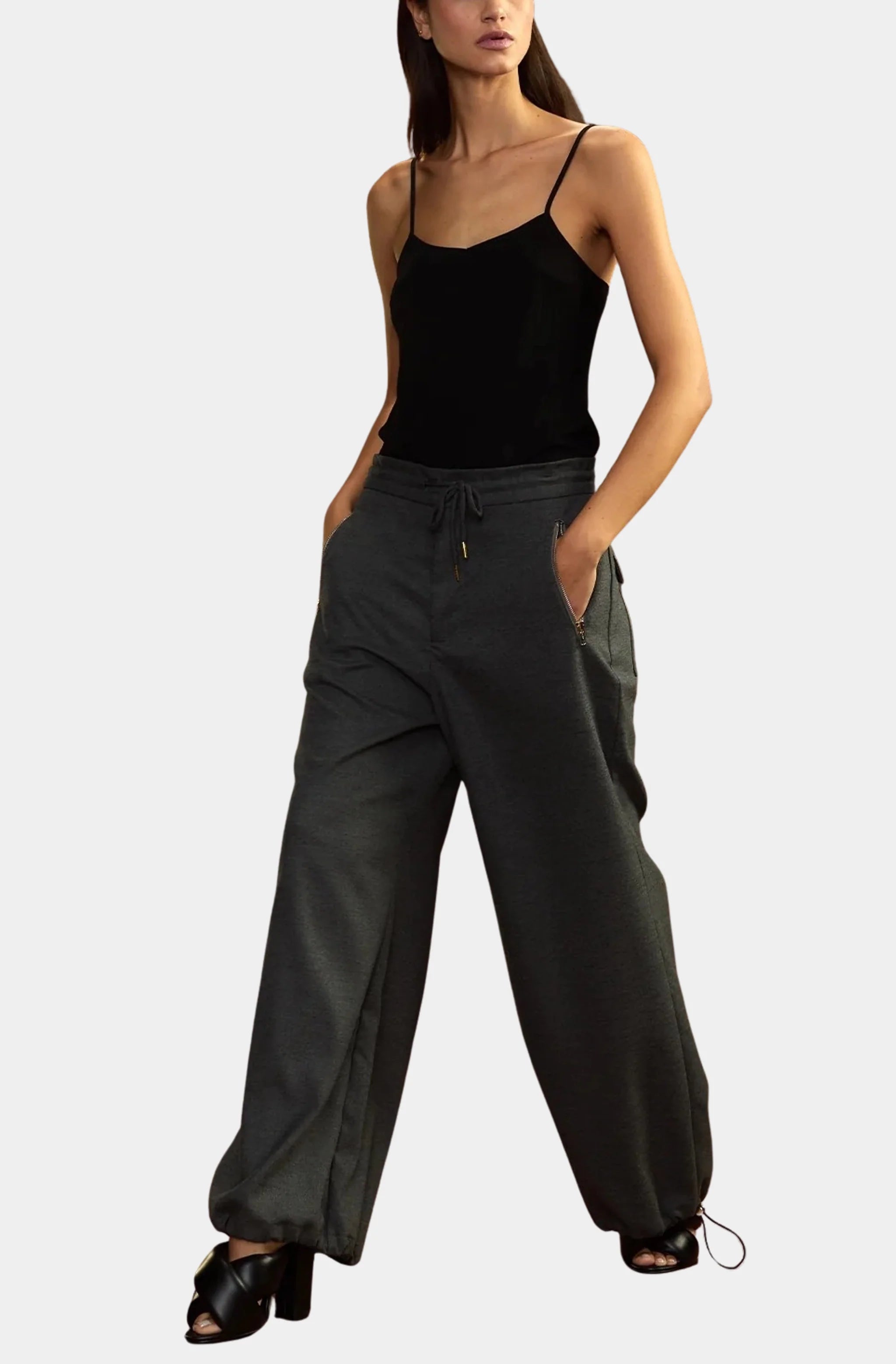 Flannel Wide Leg Pants