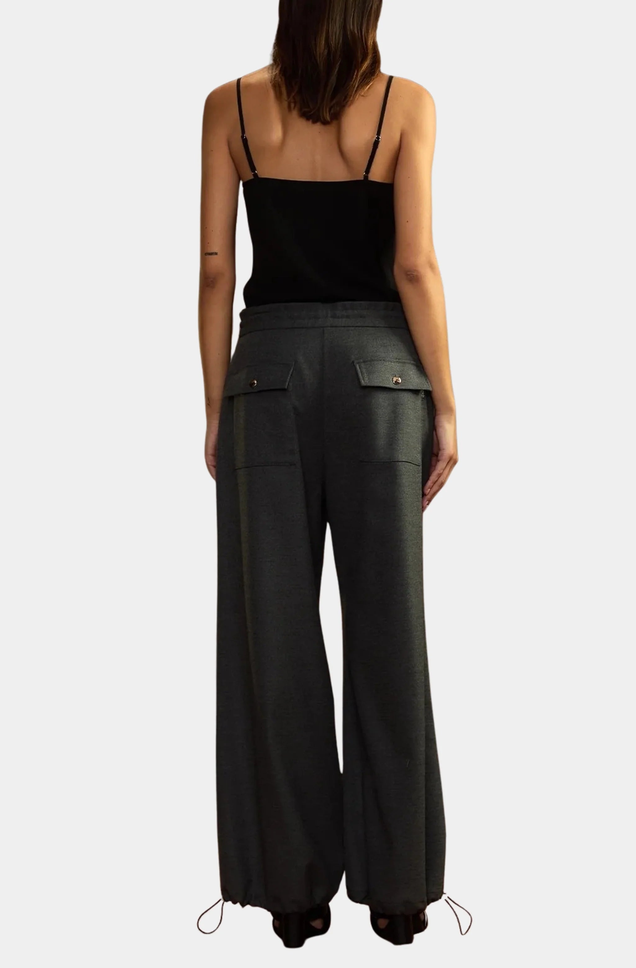 Flannel Wide Leg Pants