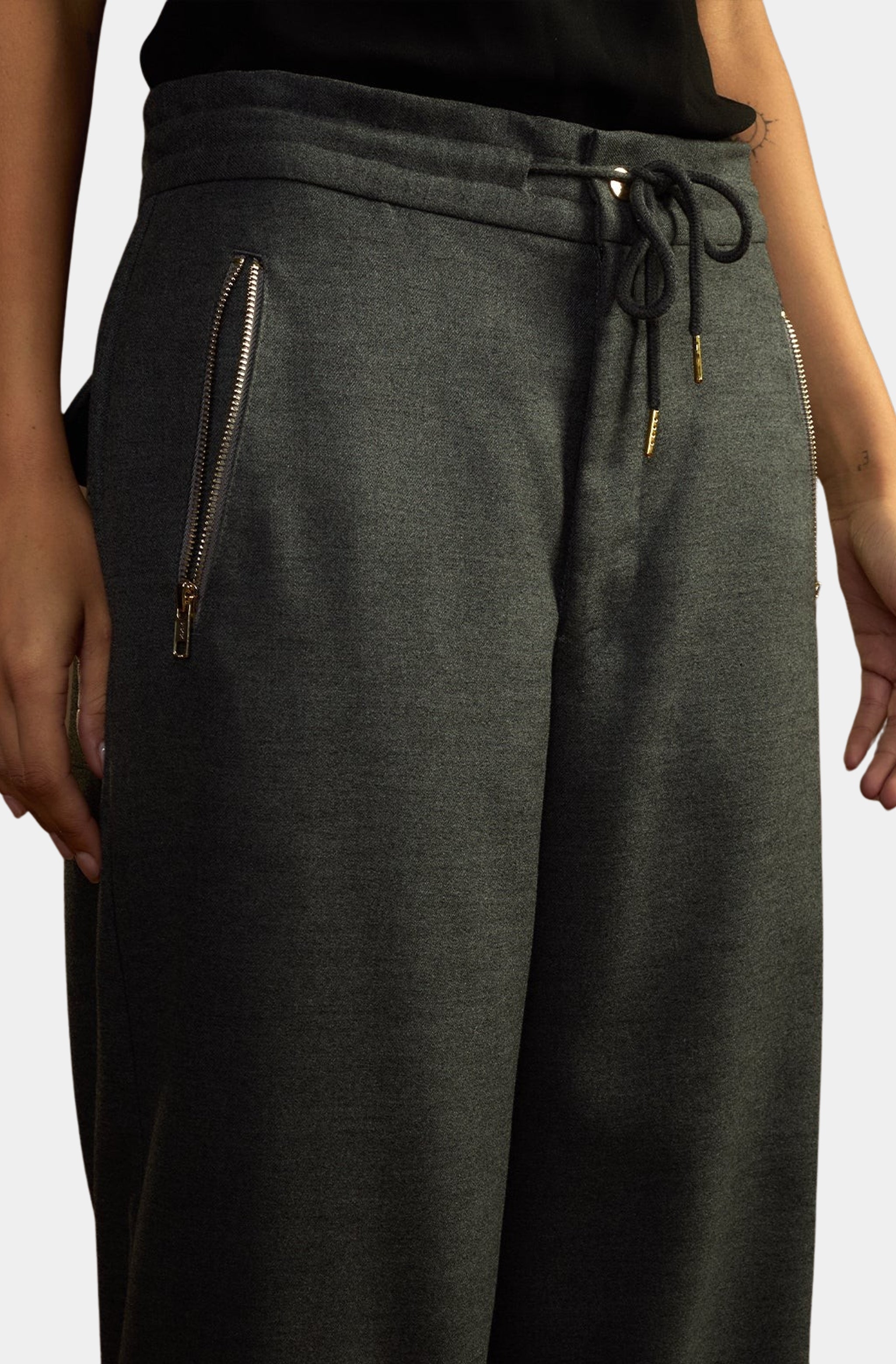 Flannel Wide Leg Pants