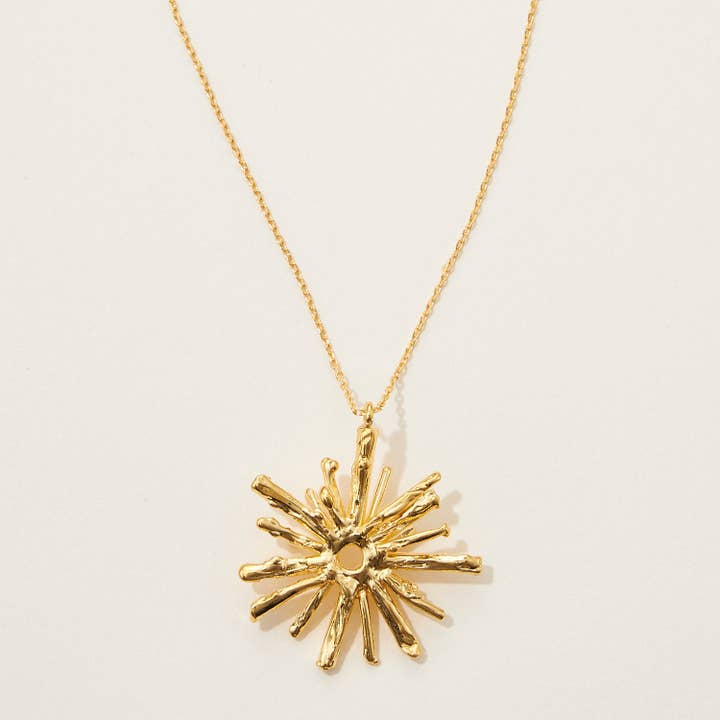 Gold Sunburst Necklace