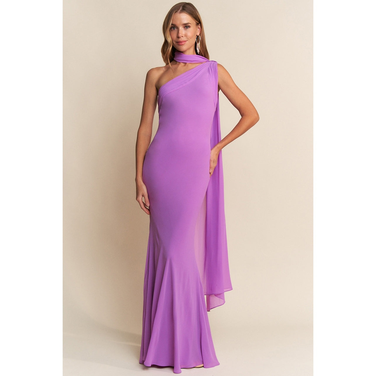 chiffon maxi dress sale Asymmetric One Shoulder Bridesmaids in Navy Blue Sleeveless Black Banquet Dress Maxi length Sizing Size:xs-dd