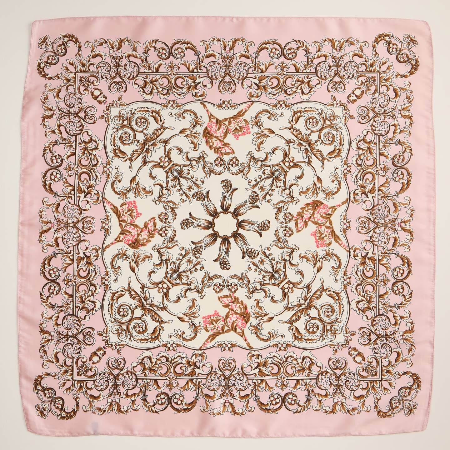Baroque Print Silk Scarf