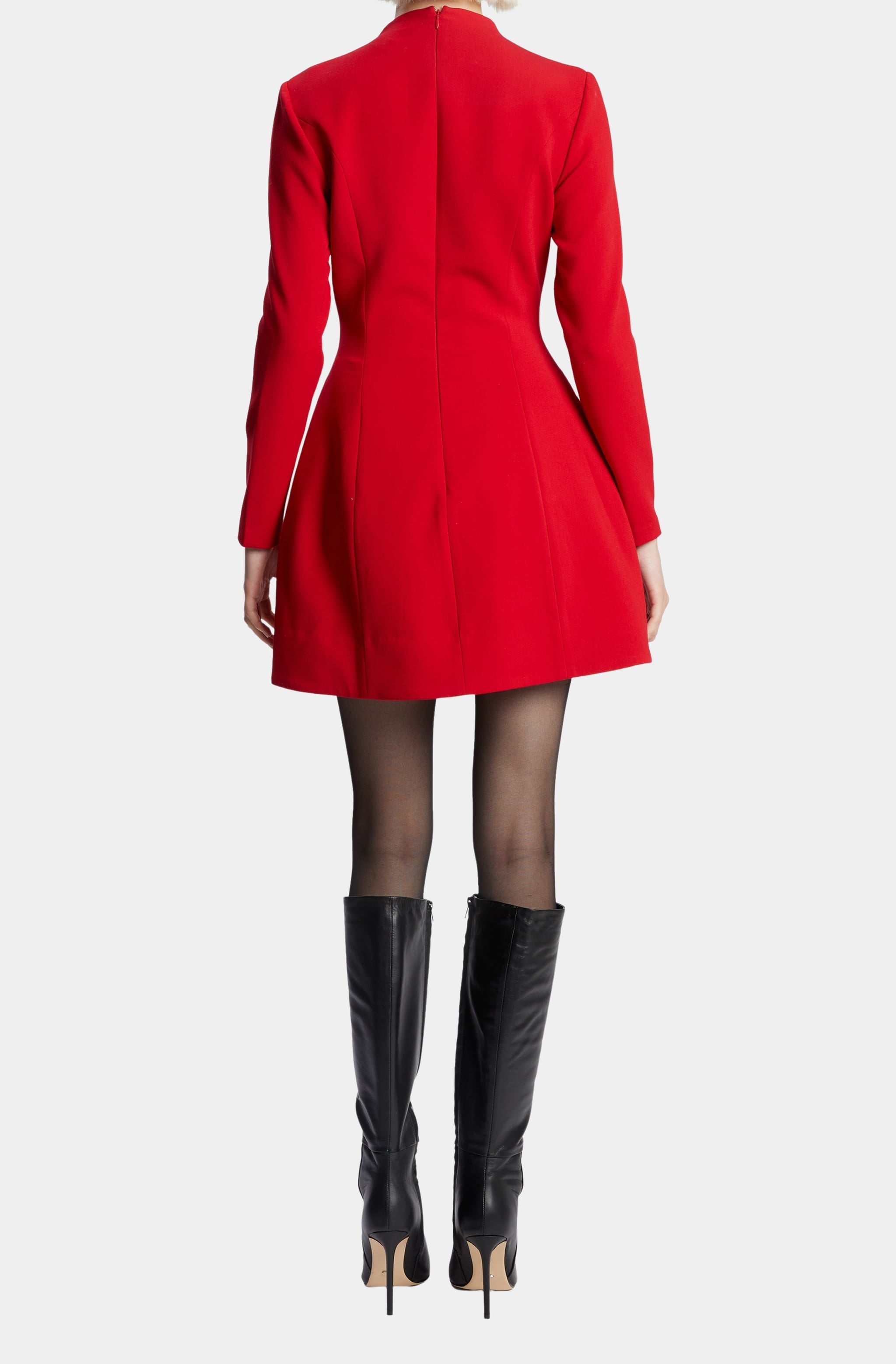 delphi long sleeve mini dress Delphi Long Sleeve Mini Dress In Black