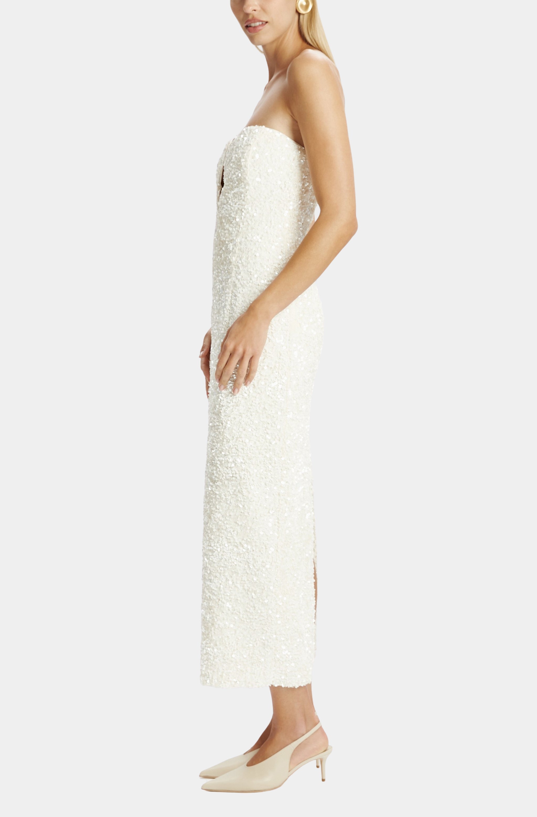 Braya Sequin Midi Dress