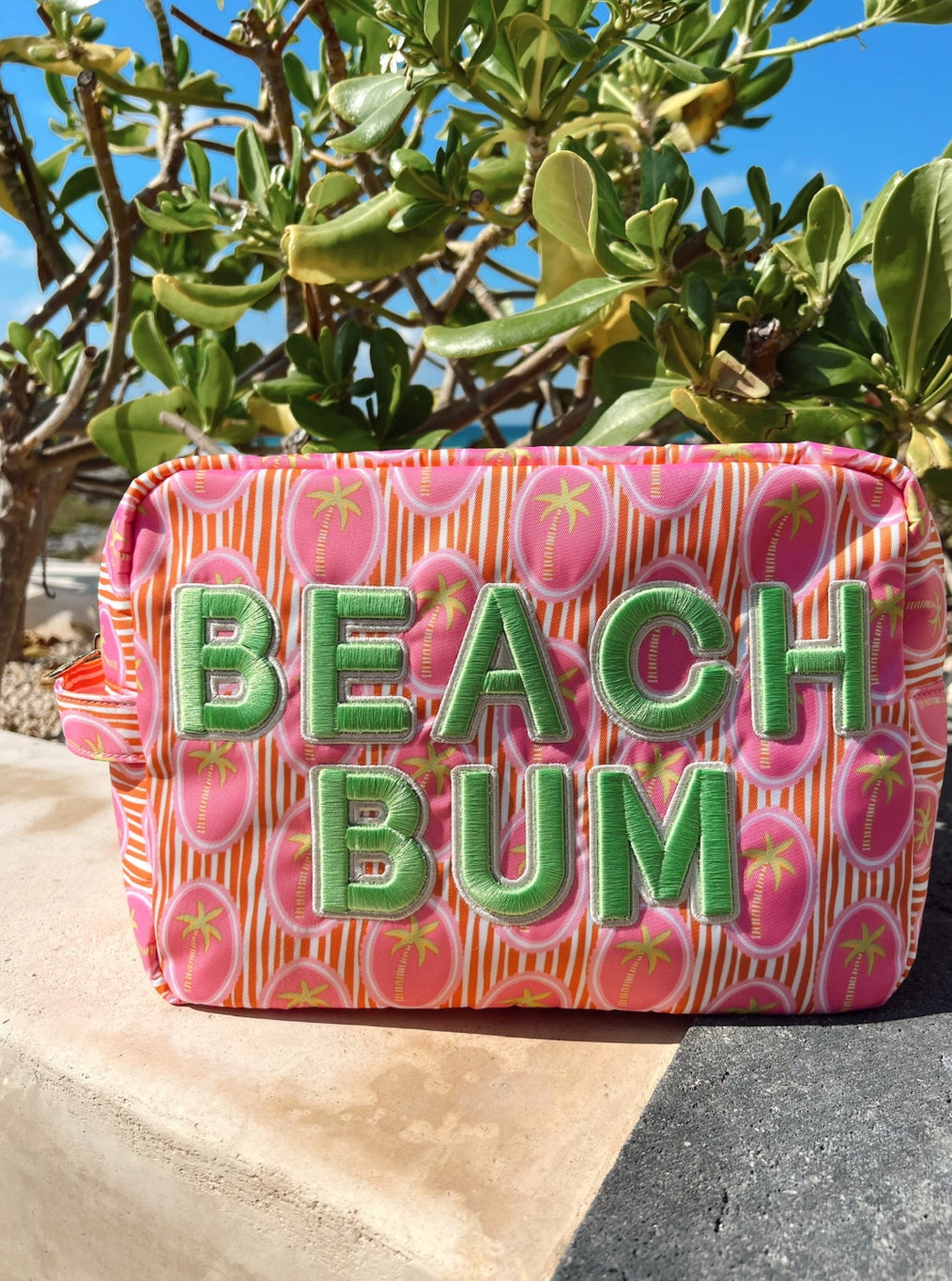 Beach Bum Pink Palms XL