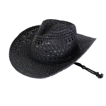 Straw Corded Cowboy Hat