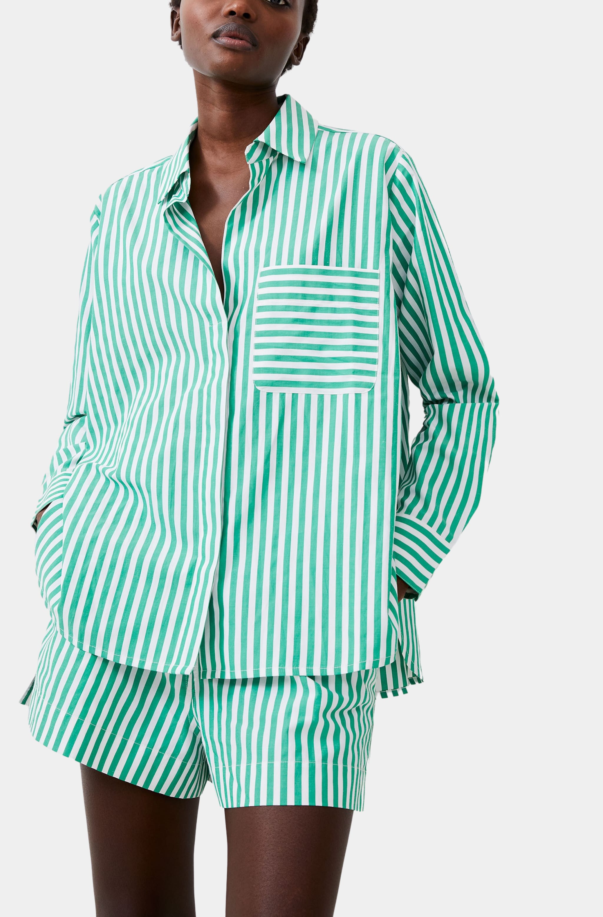 Thick Stripe Relaxed Pop Over