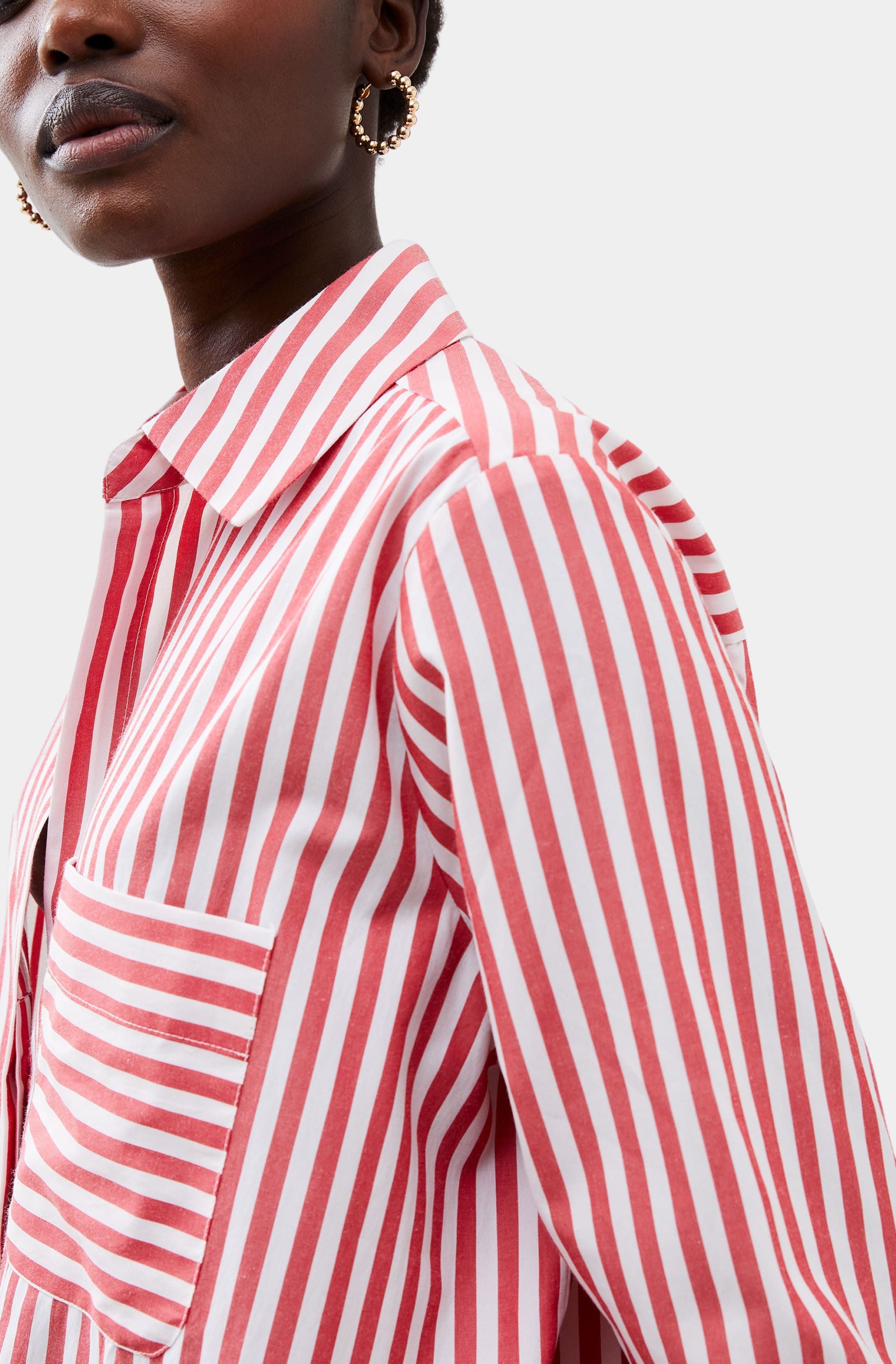 Thick Stripe Relaxed Pop Over