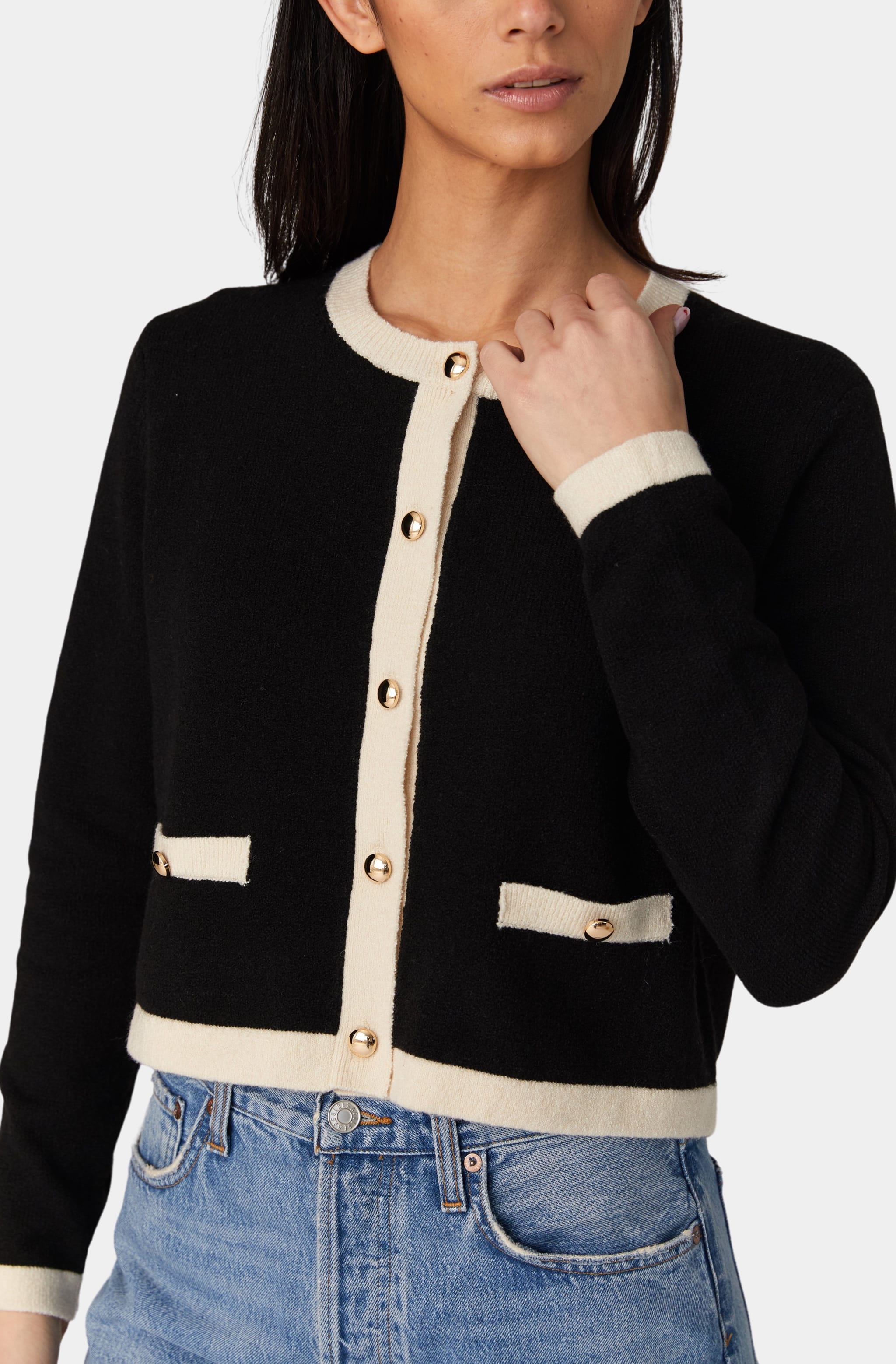 Contrast Cardigan