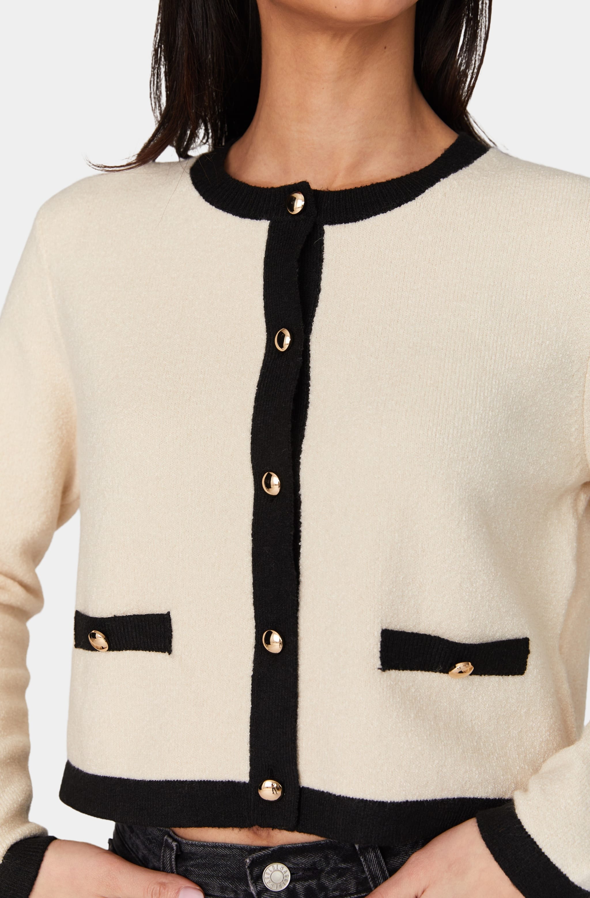 Contrast Cardigan