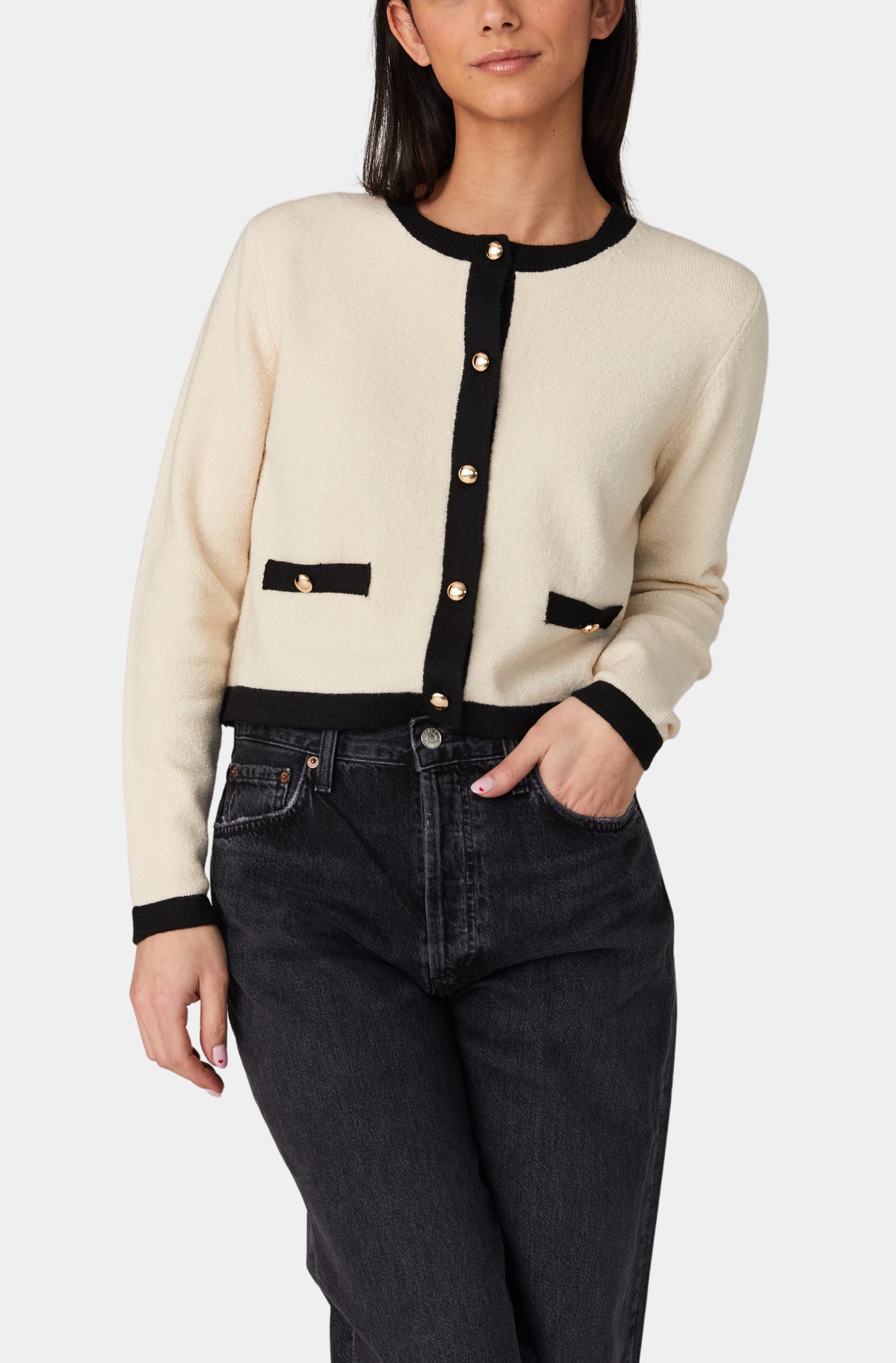 Contrast Cardigan