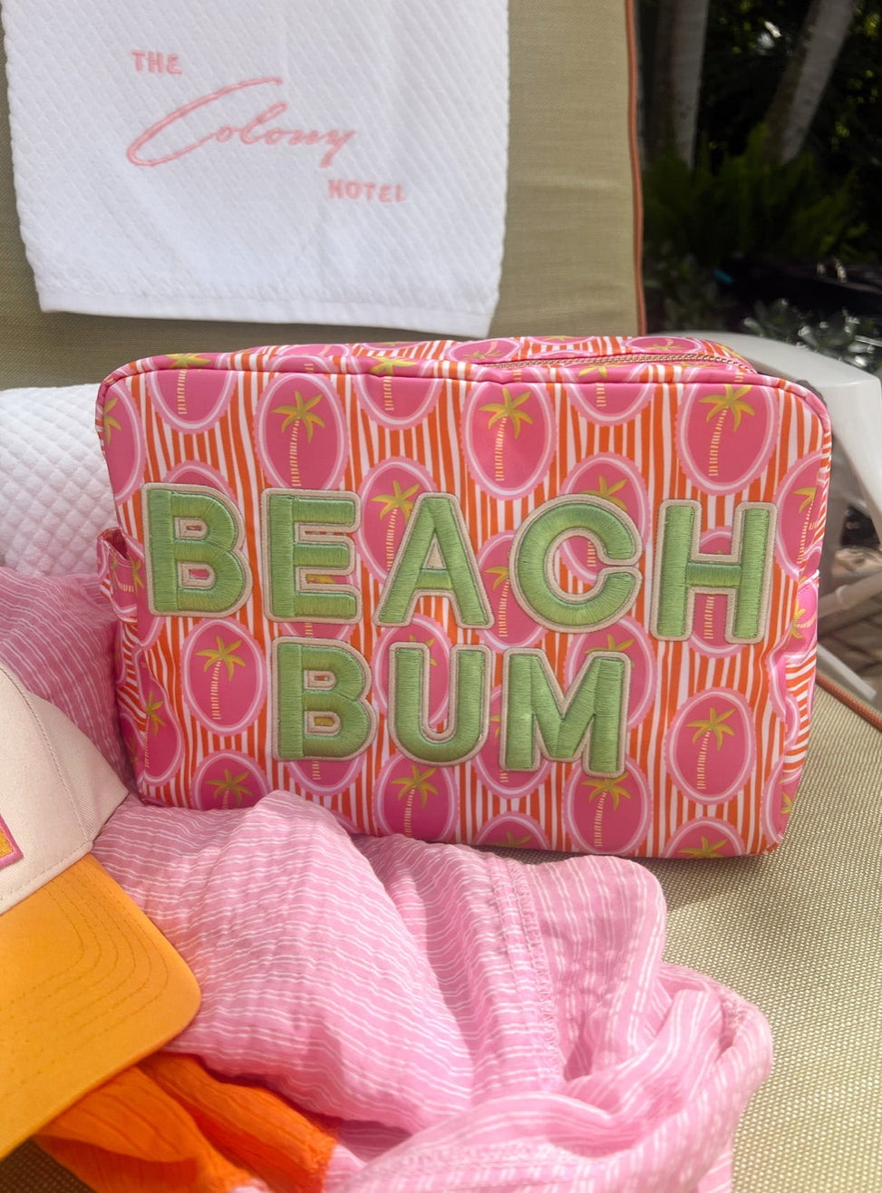 Beach Bum Pink Palms XL