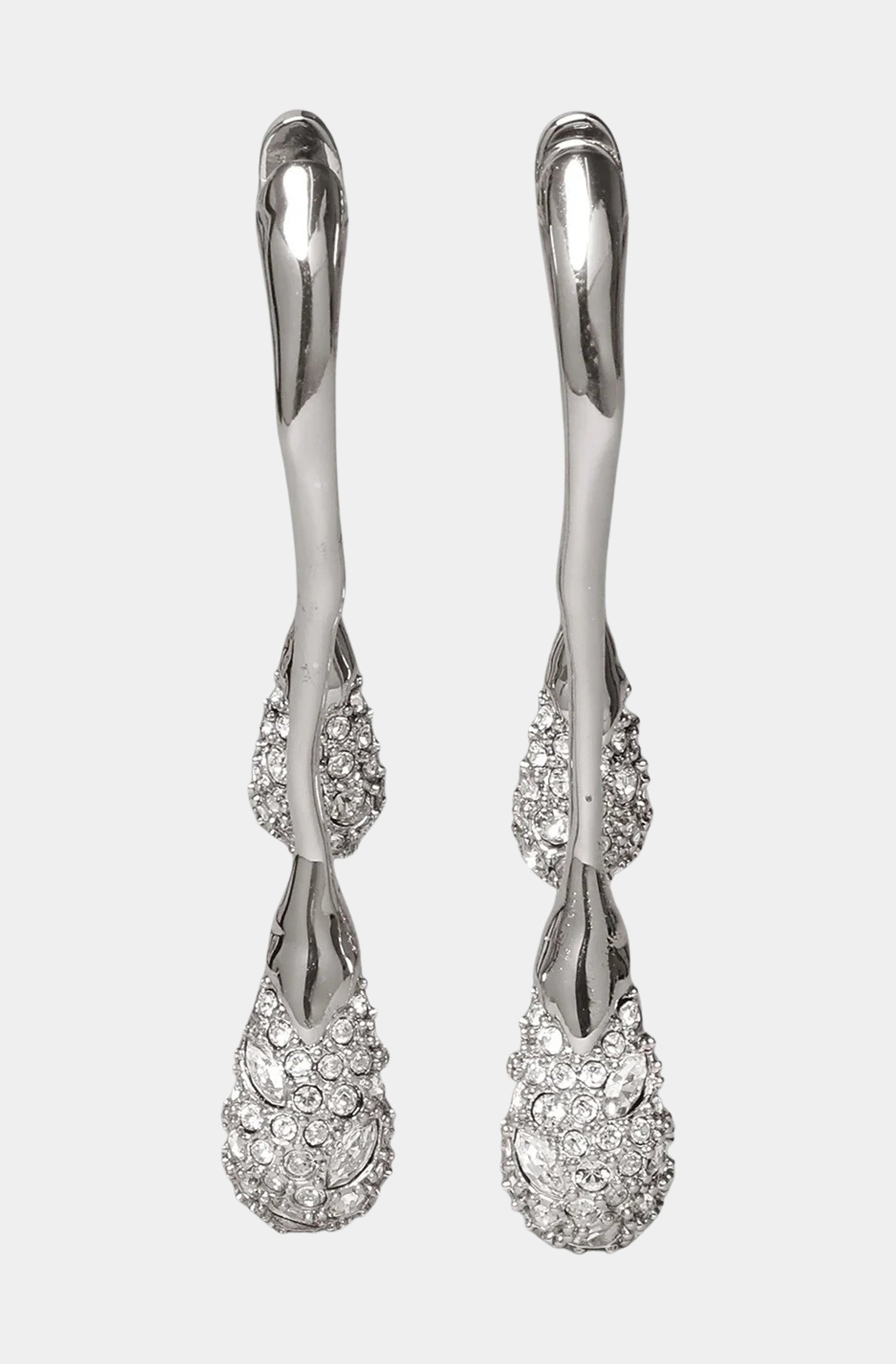 Solanales Crystal Front Back Double Drop Earring