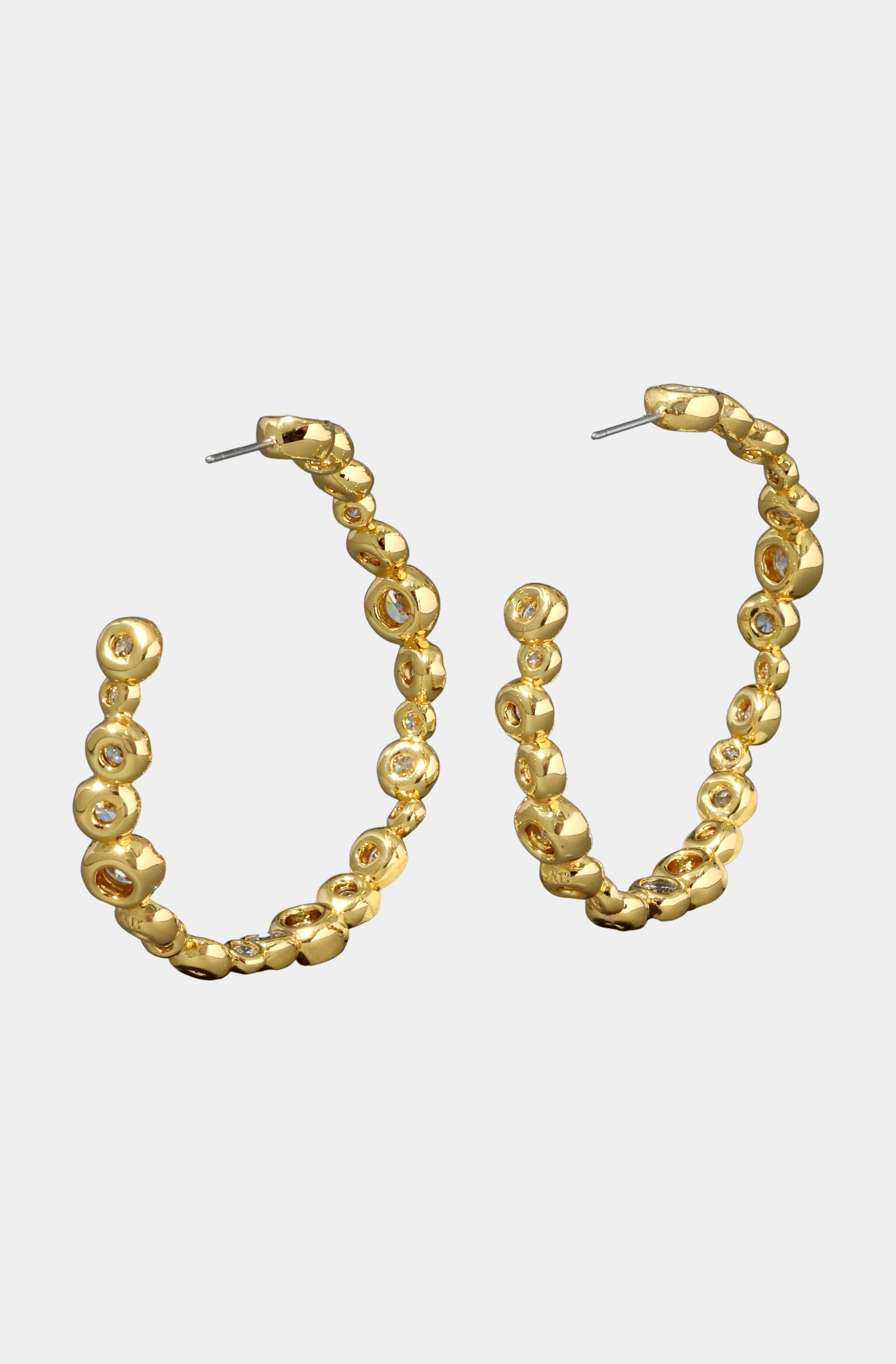 Asterales Gold Large Hoop Earring