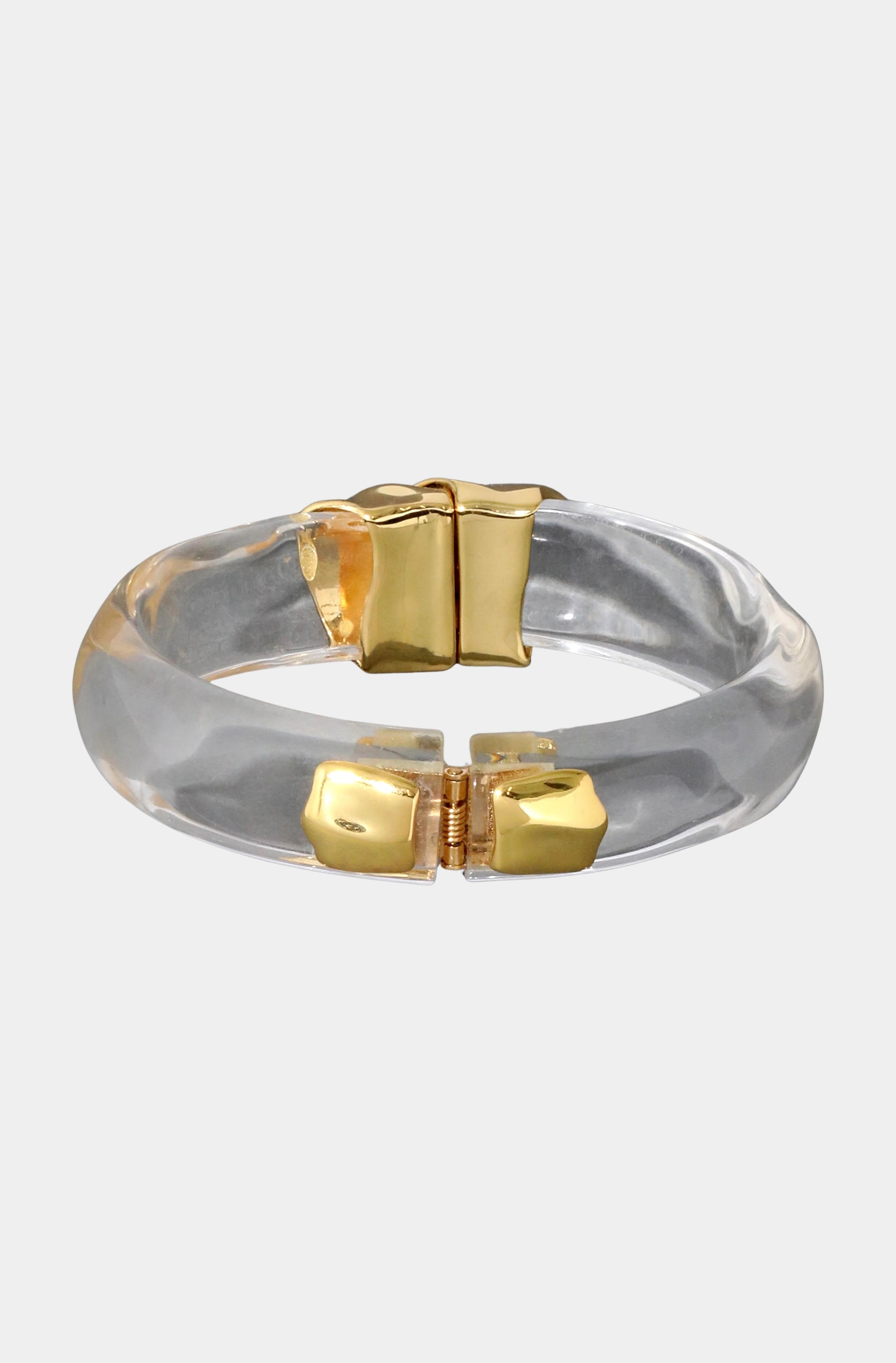 Molten Gold Lucite Hinge Bracelet