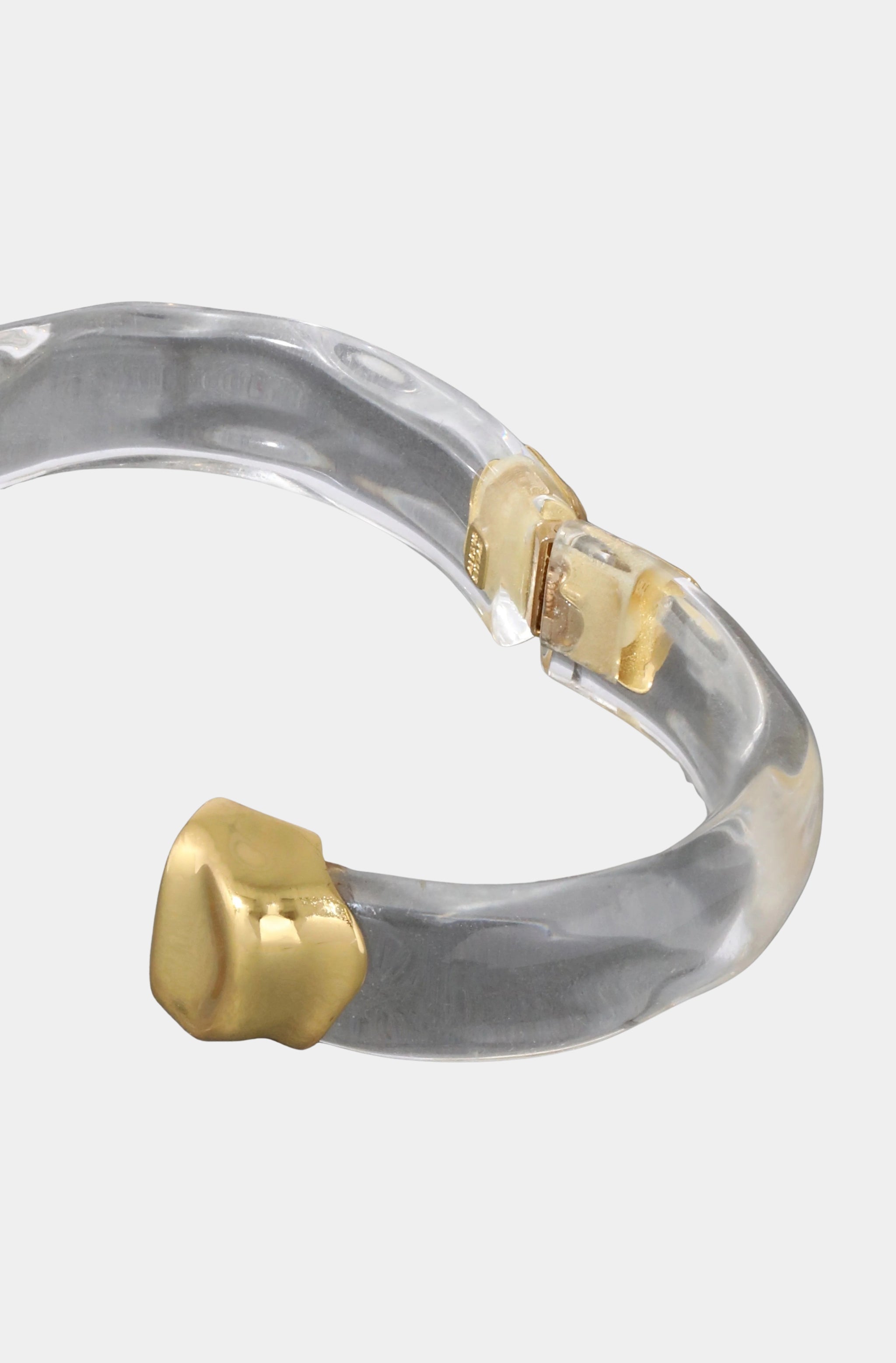 Molten Gold Lucite Hinge Bracelet