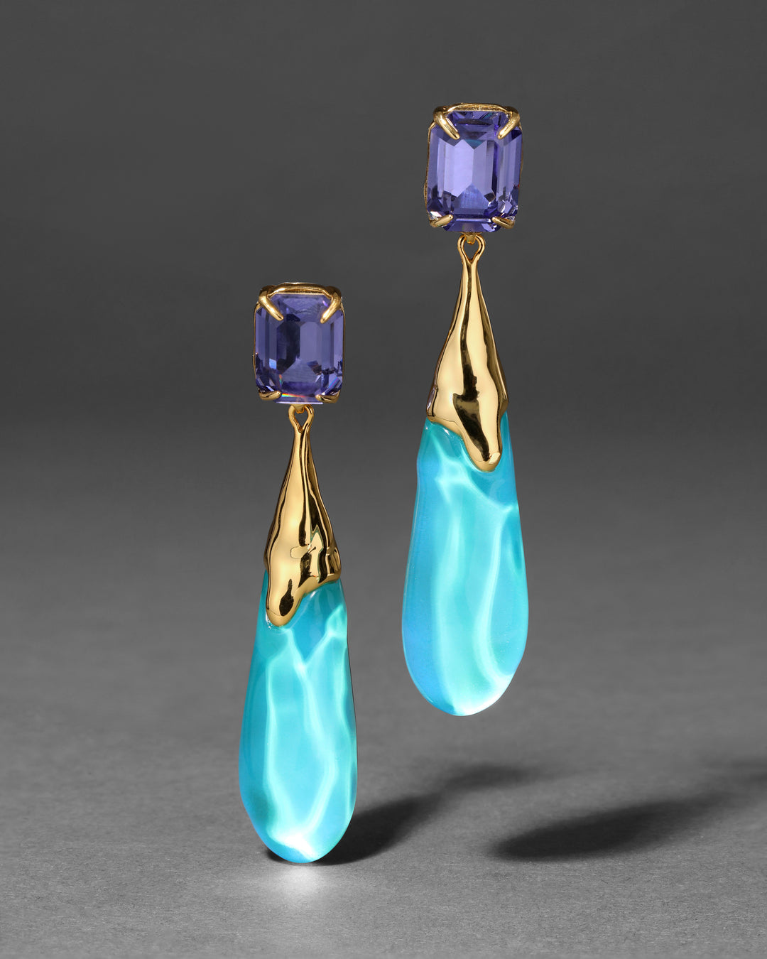 Bonbon Crystal Large Teardrop Earring