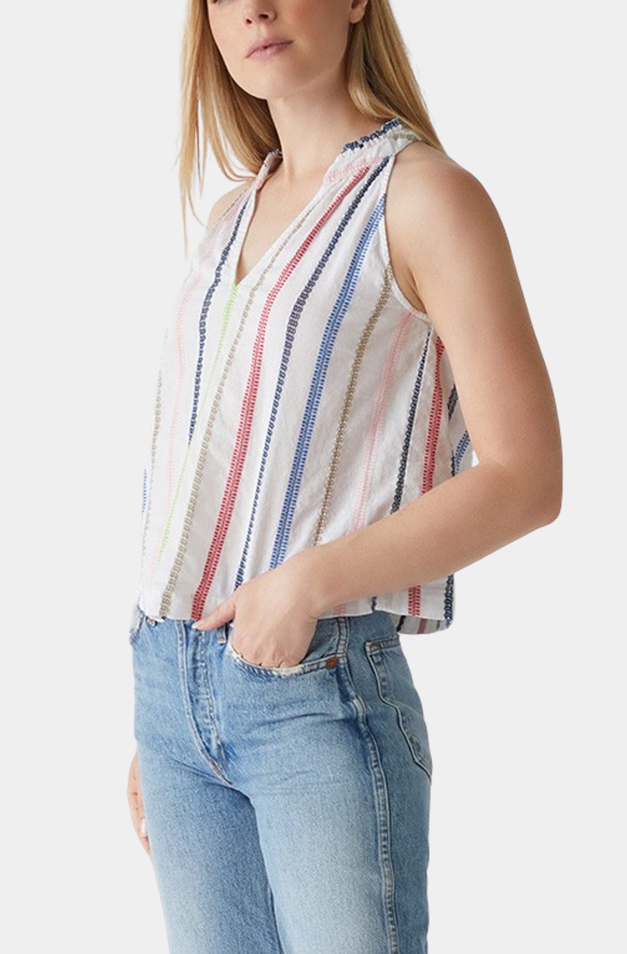 Leslie Split Neck Top