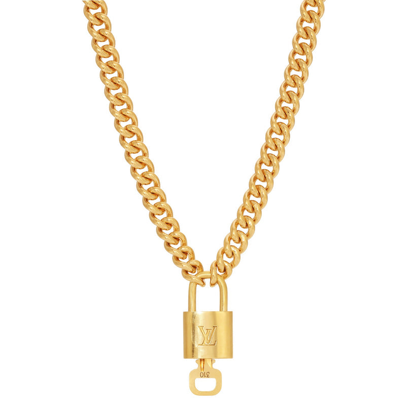 Vintage Louis Vuitton Lock Necklace 2.0