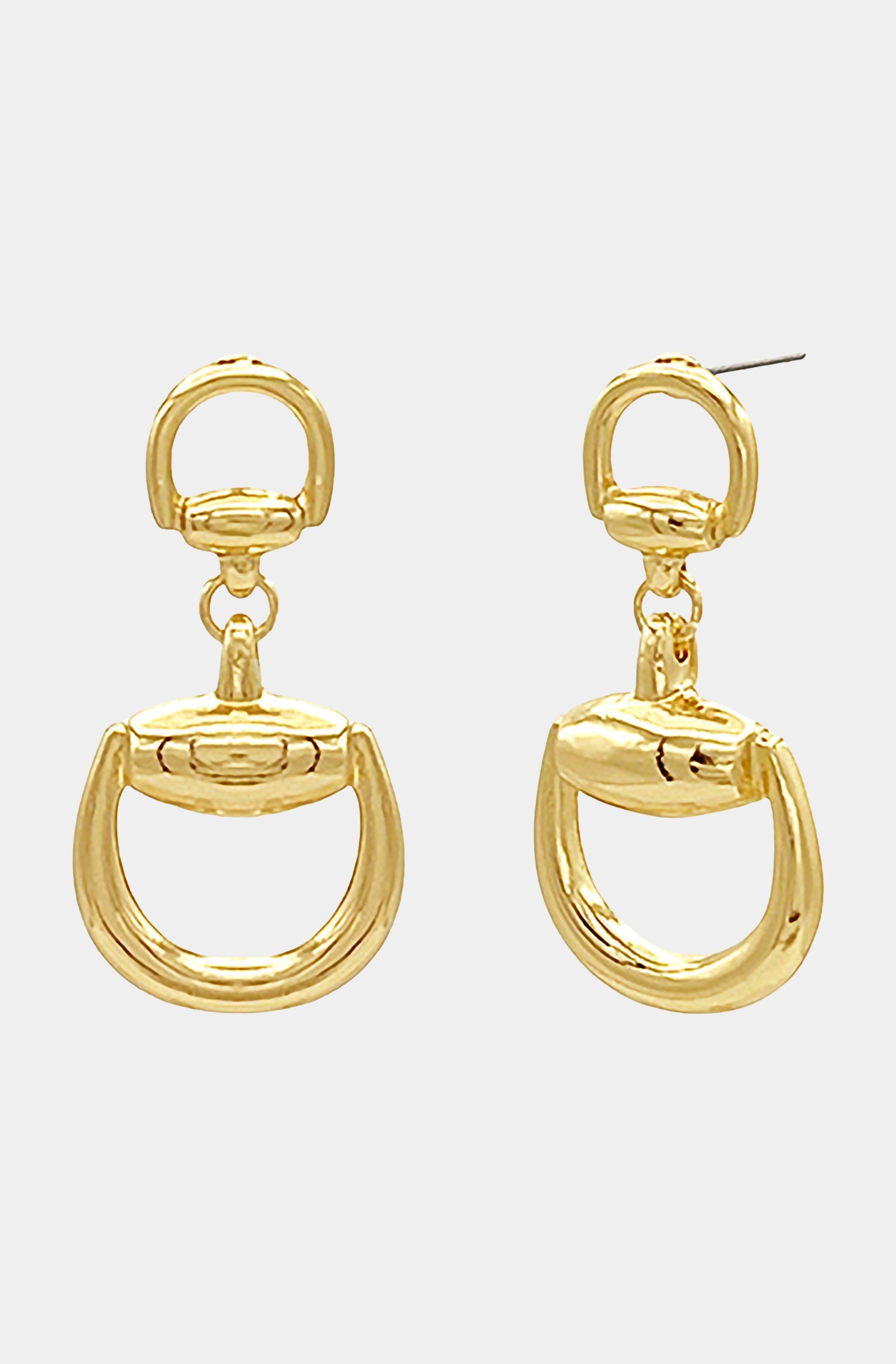 Michaela Gucci Horsebit Drop Earrings