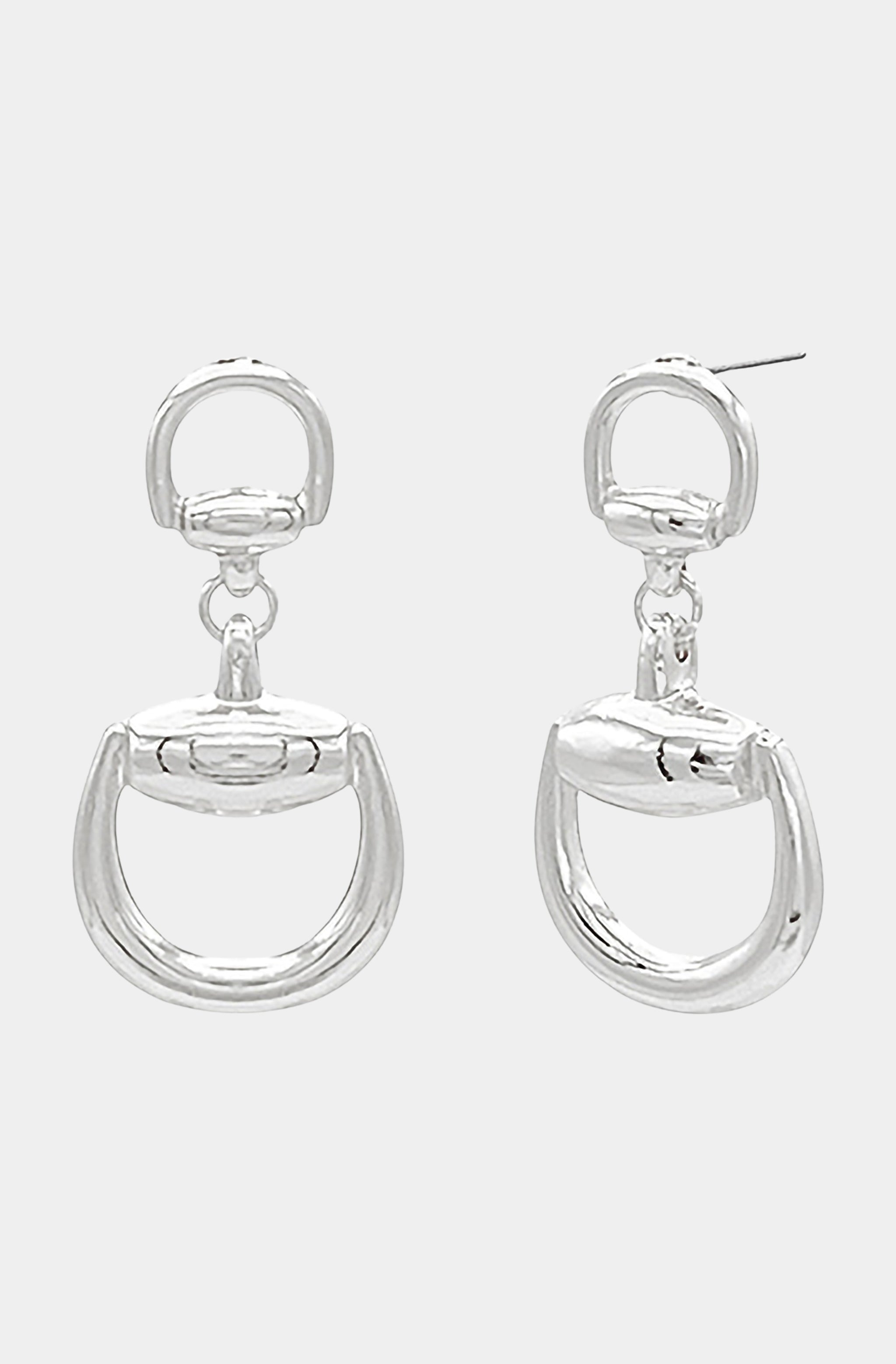Michaela Gucci Horsebit Drop Earrings