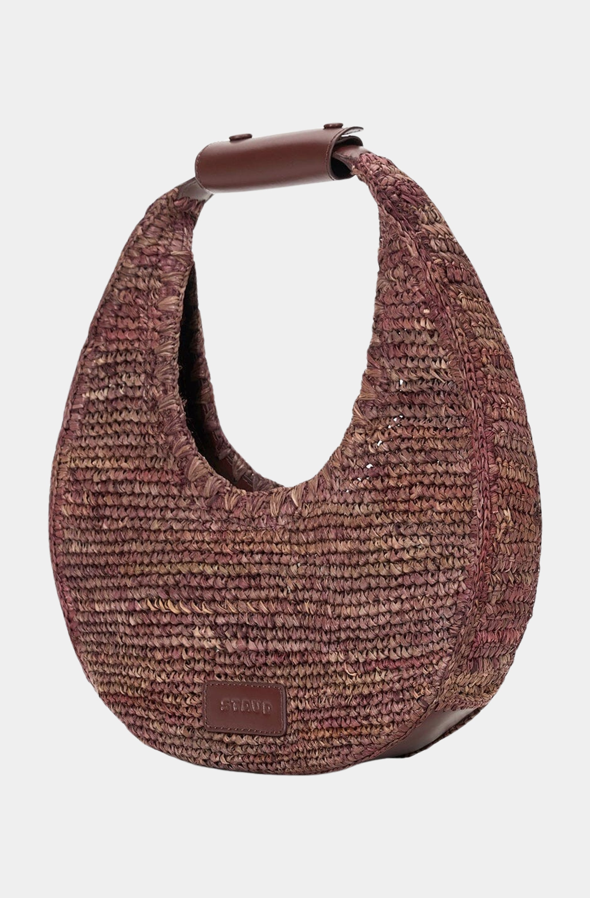 Moon Raffia Tote Bag
