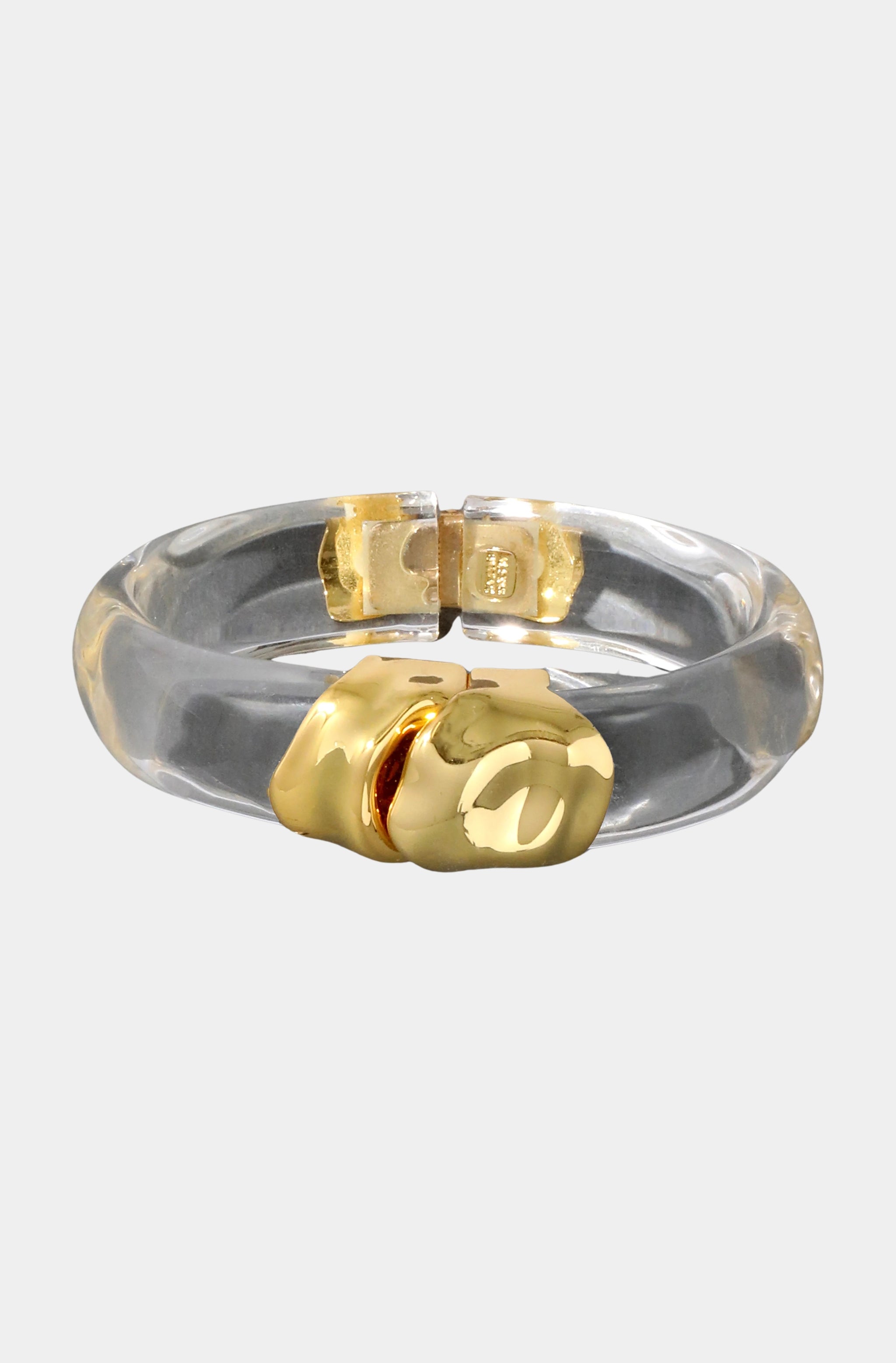 Molten Gold Lucite Hinge Bracelet