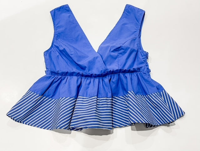 Poplin Peplum Top