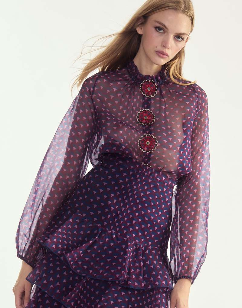 Prim Silk Organza Blouse