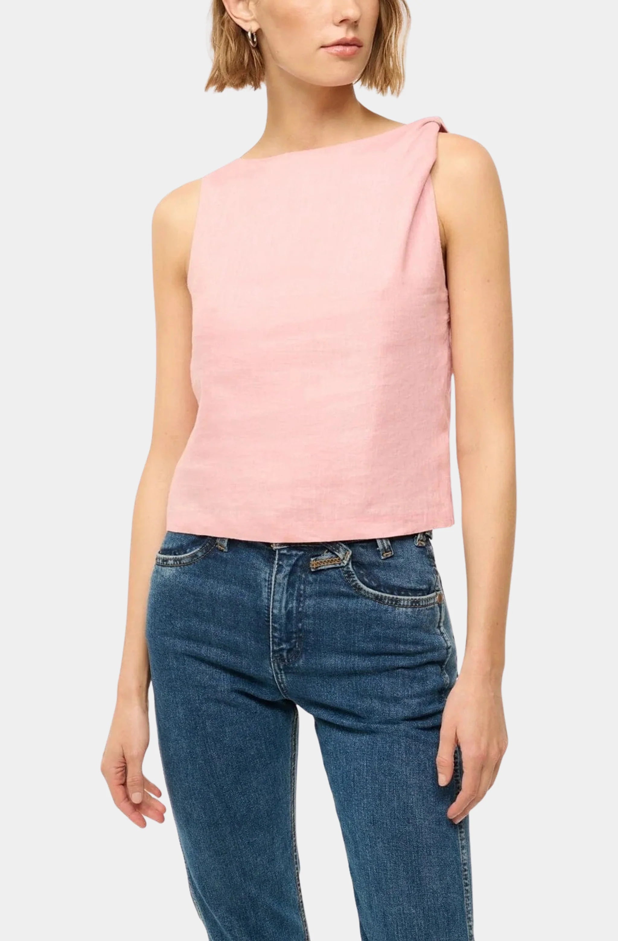 Boa Linen Top