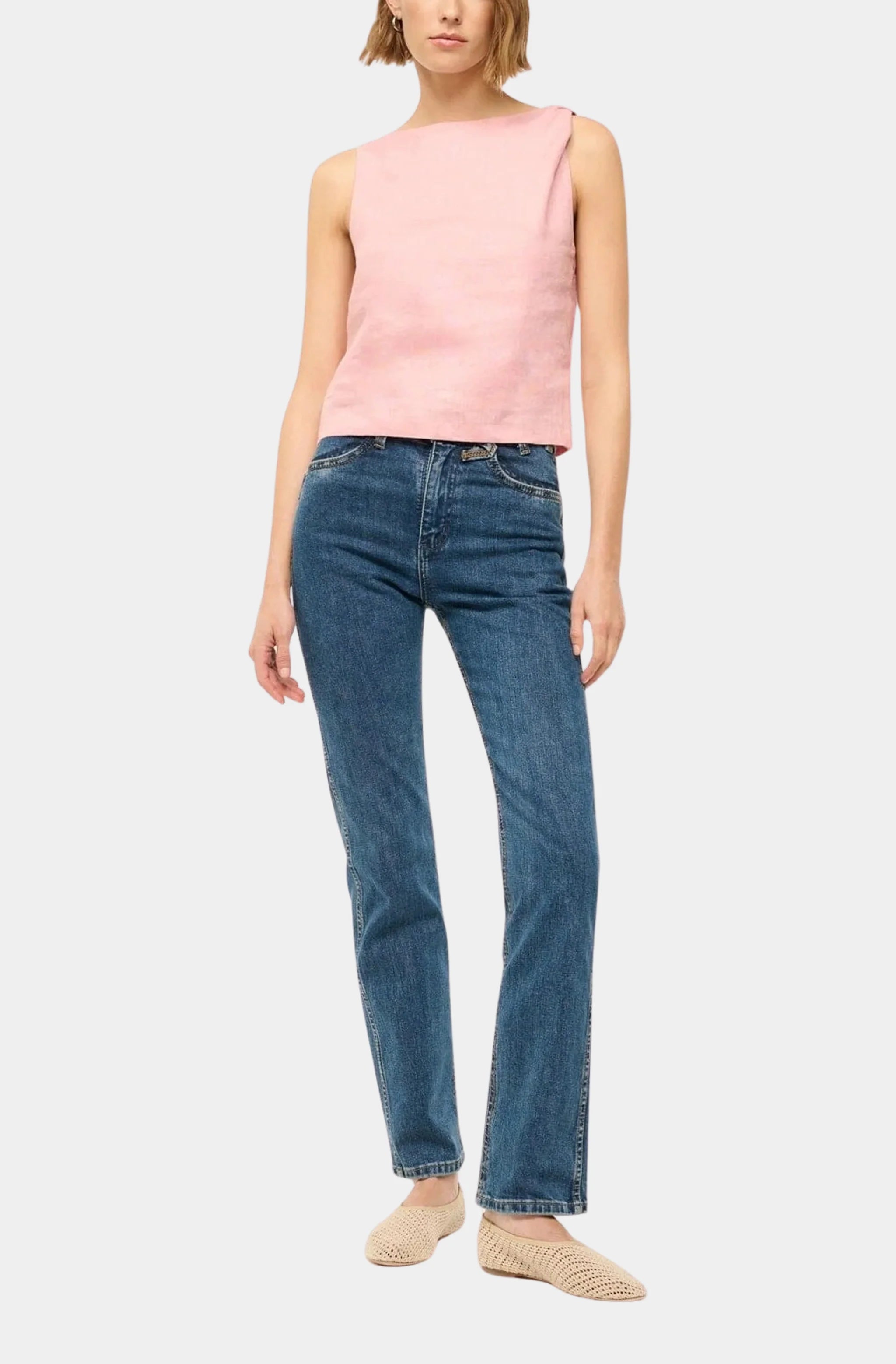 Boa Linen Top