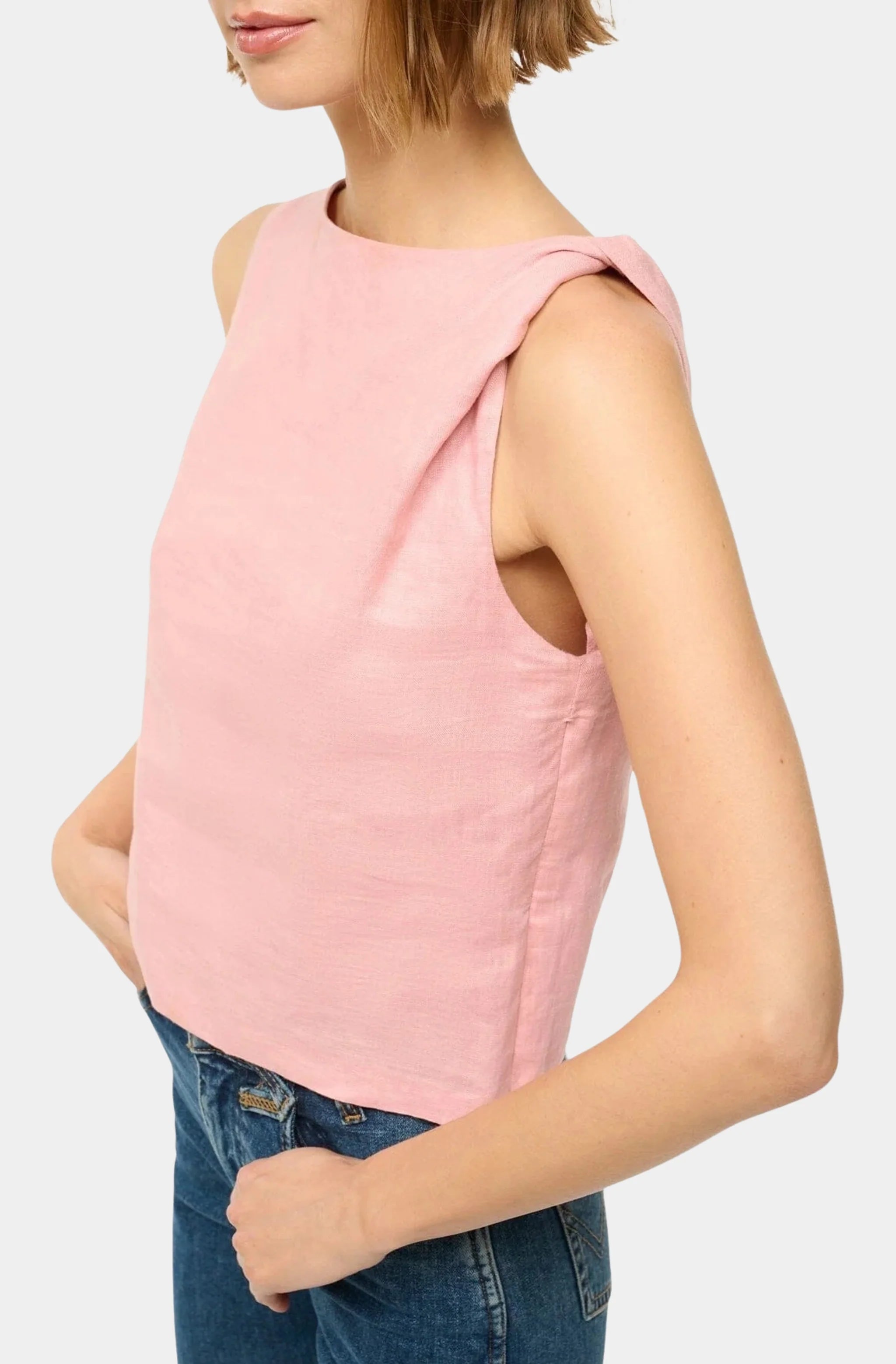 Boa Linen Top