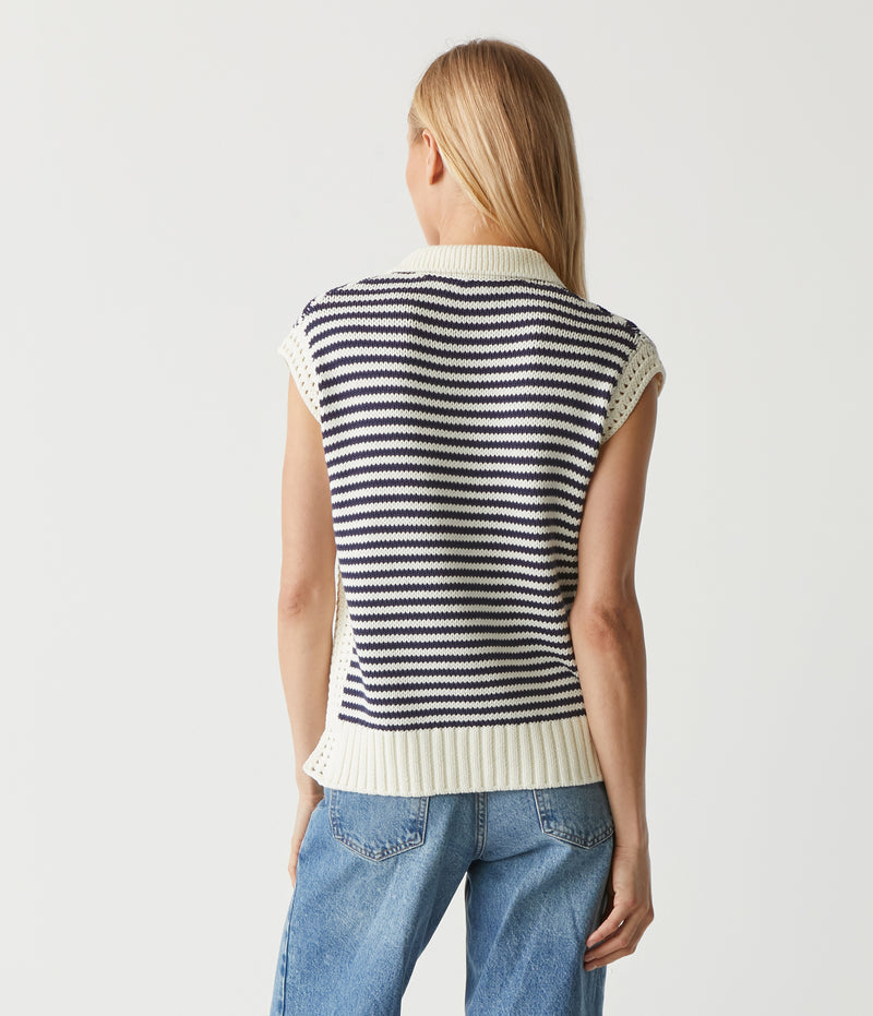 TORRANCE COLLARD SWEATER VEST