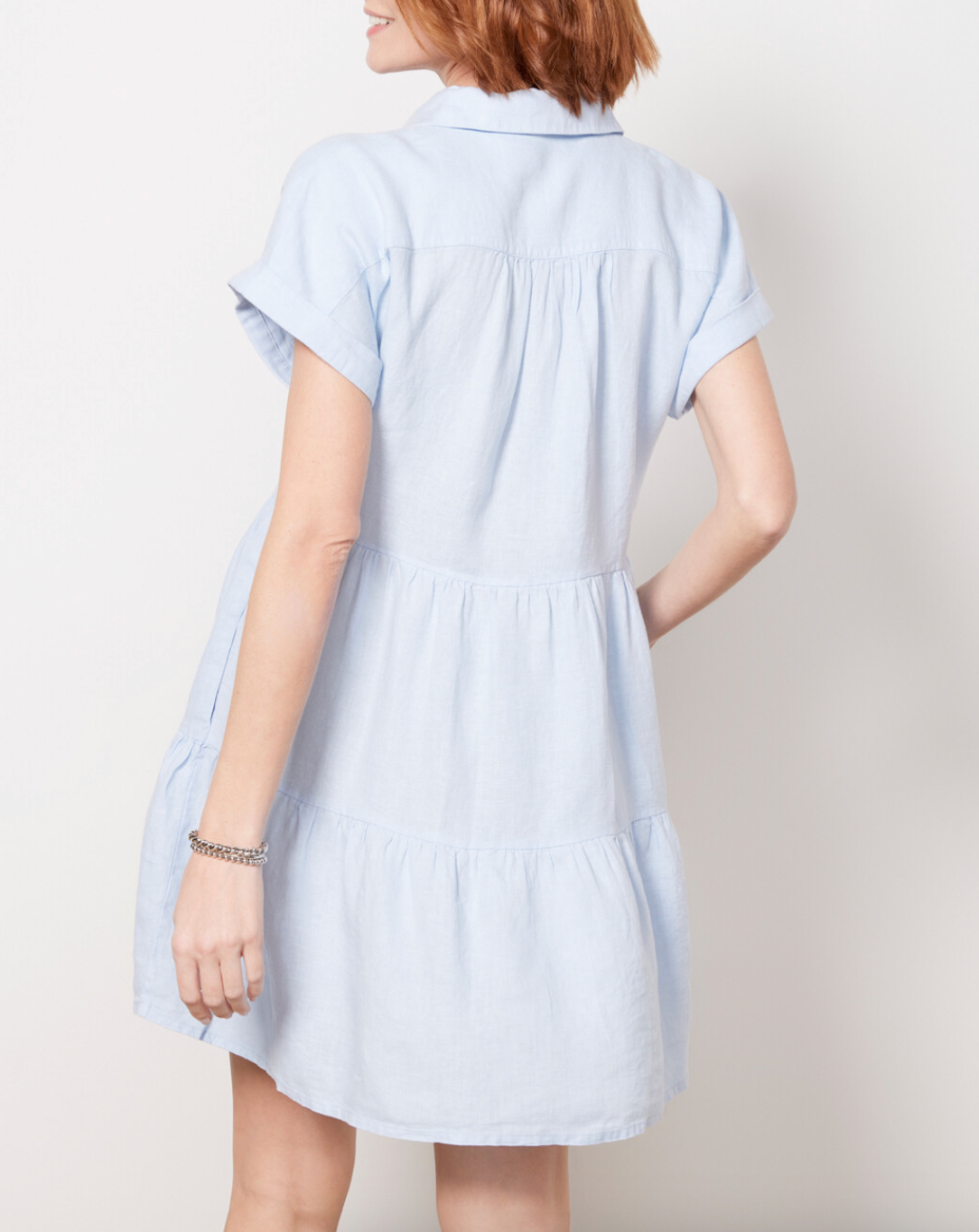 Greta Short Sleeve Tiered Dress