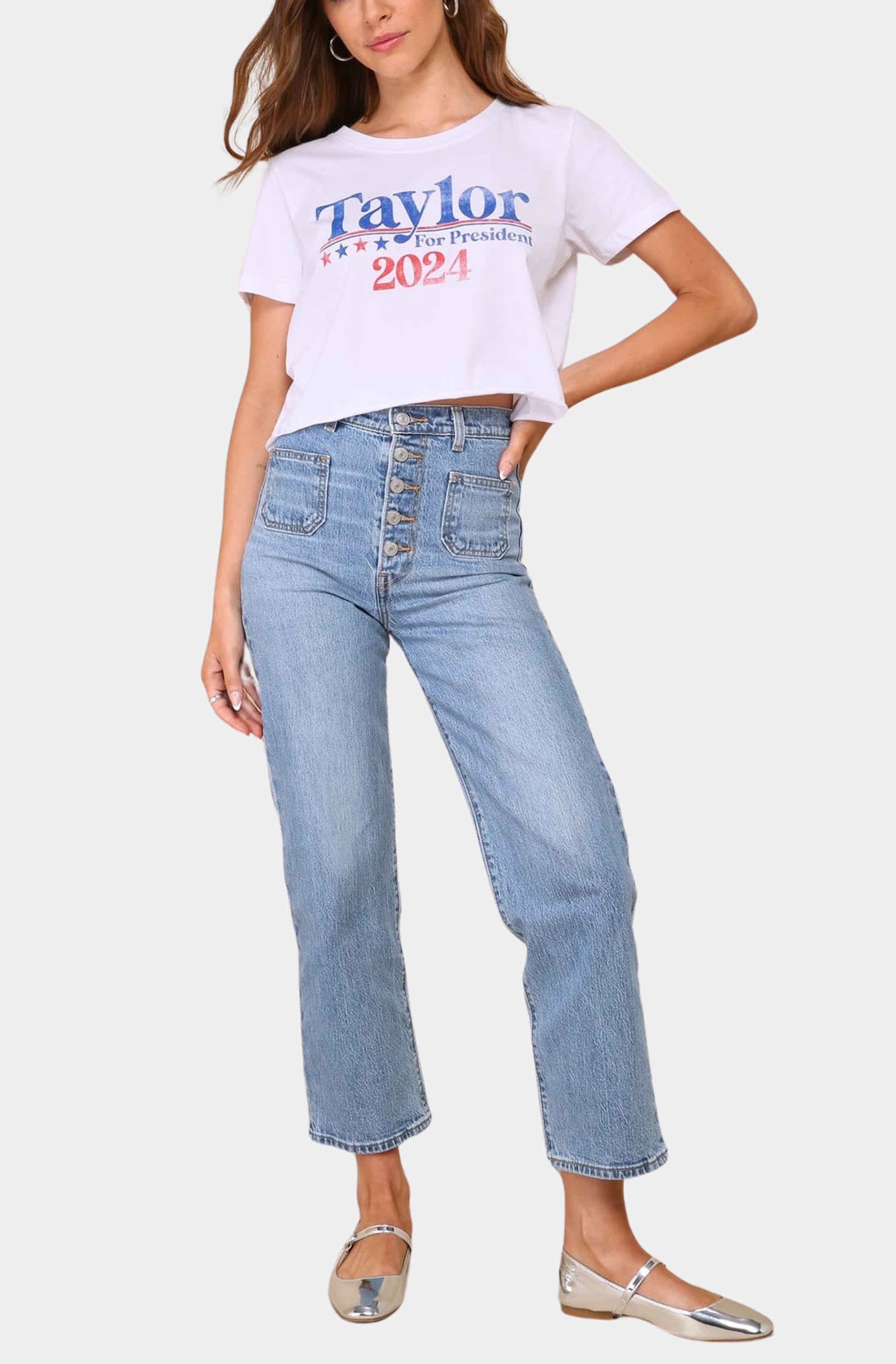Taylor For President Crop Tee