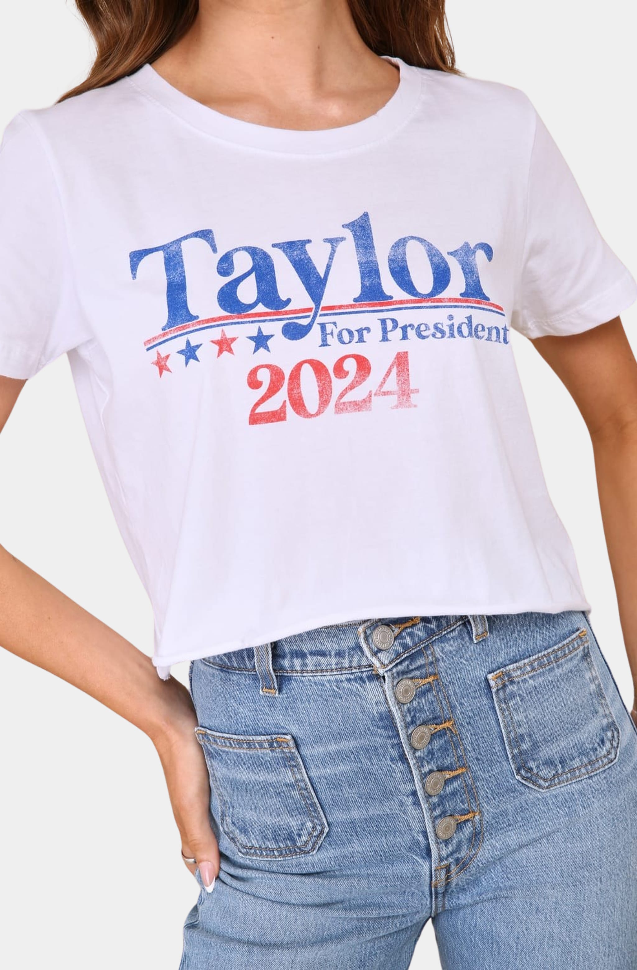 Taylor For President Crop Tee