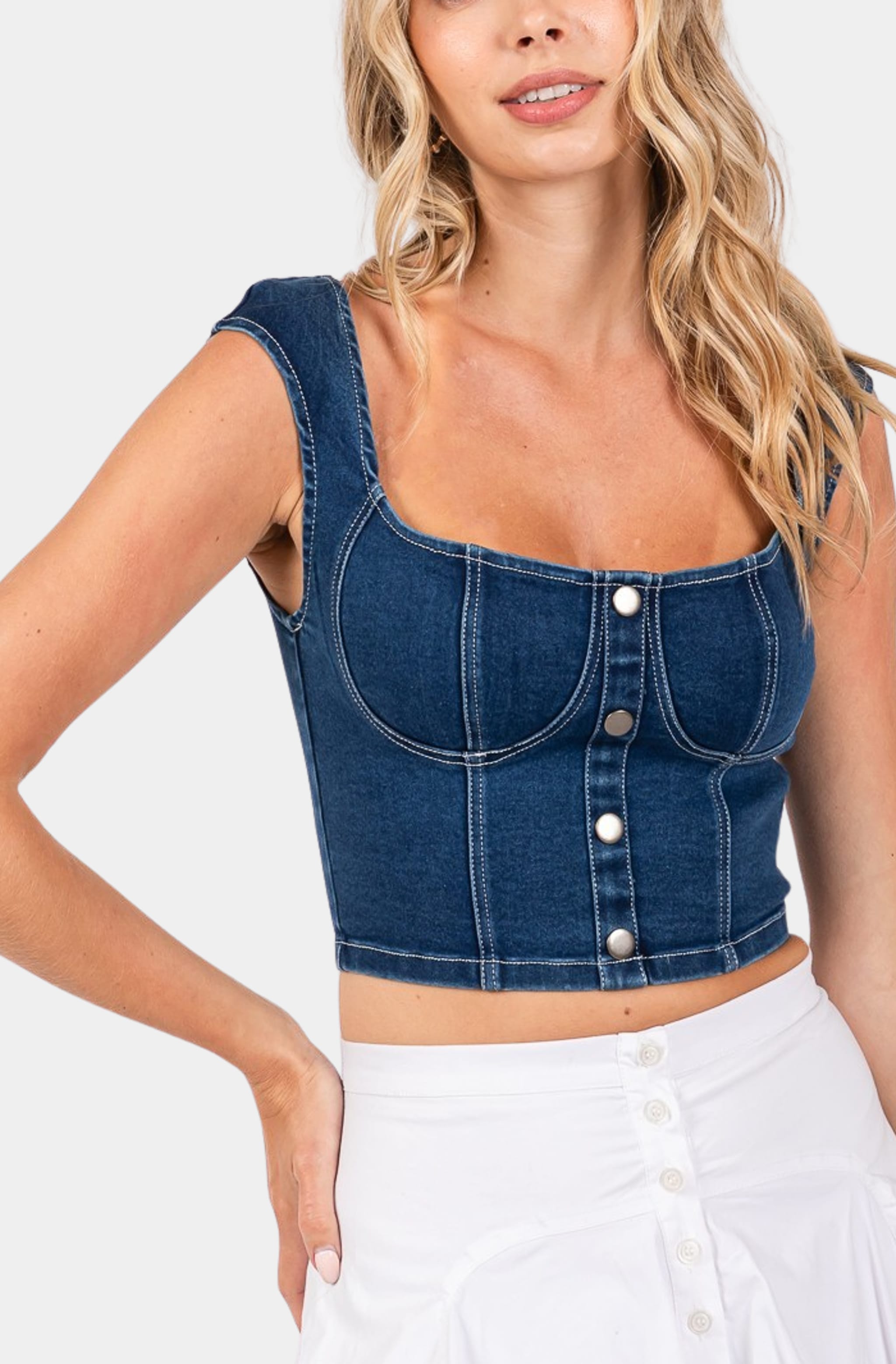 Emma Denim Top