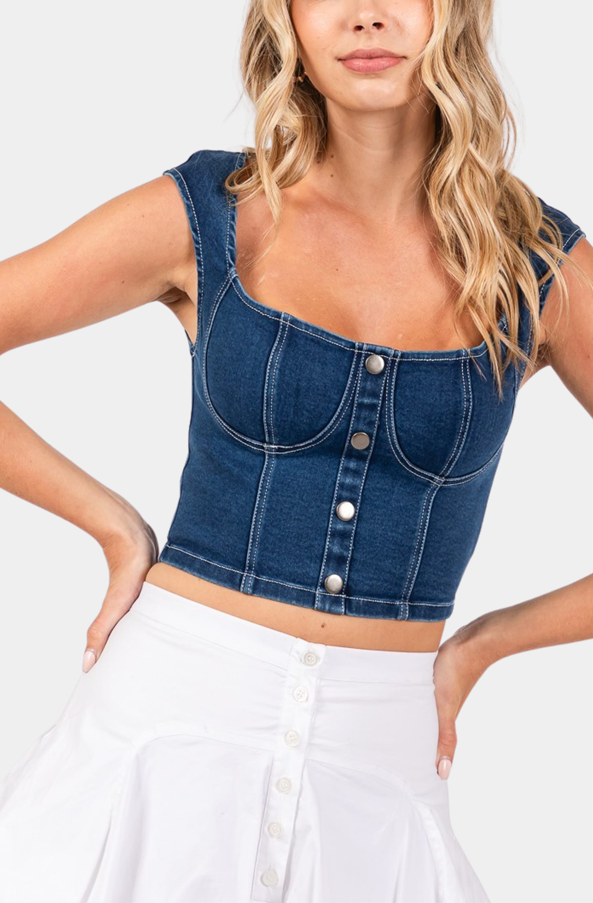 Emma Denim Top