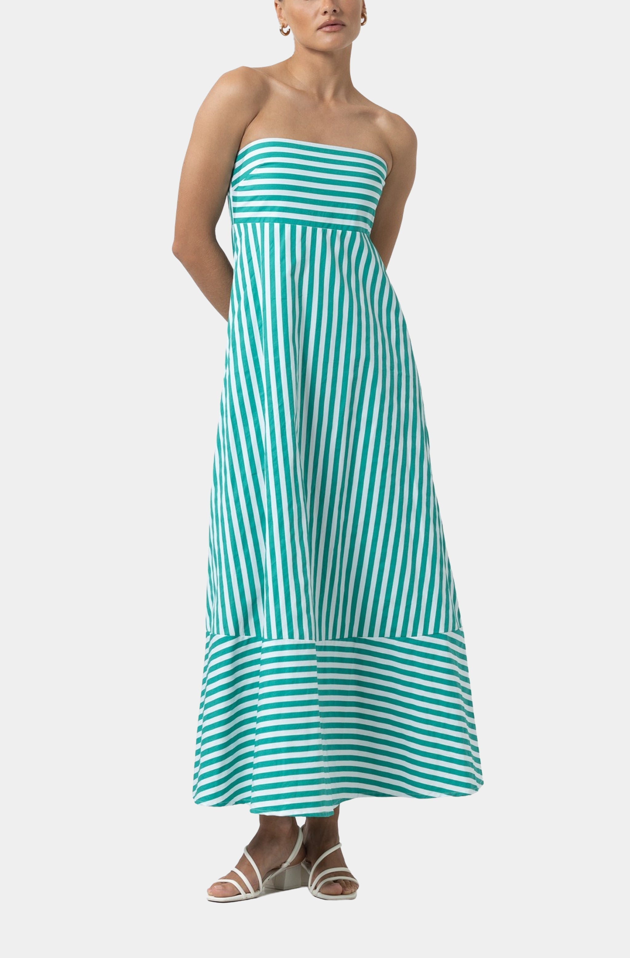Timothy Poplin Maxi Dress