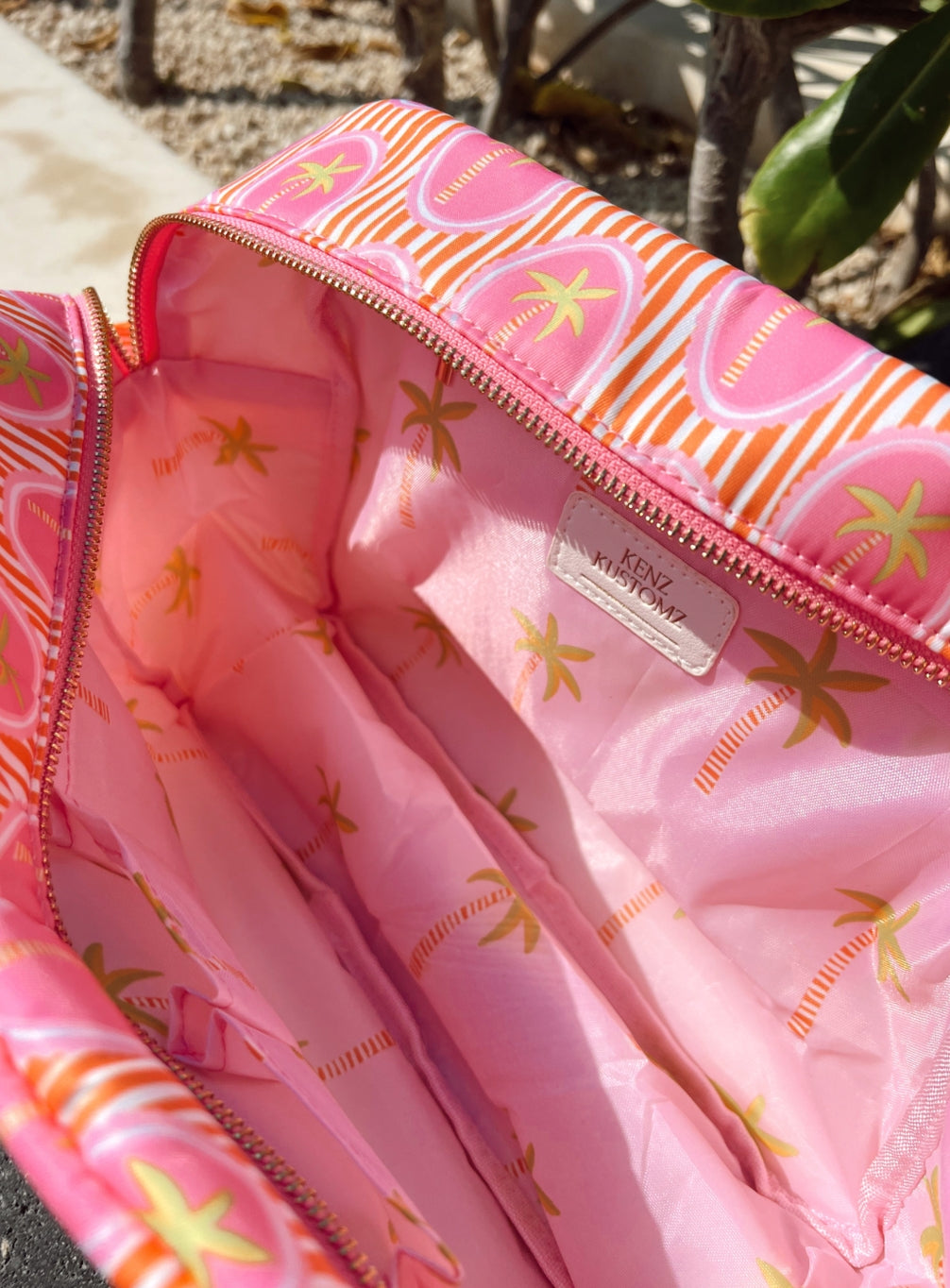 Beach Bum Pink Palms XL