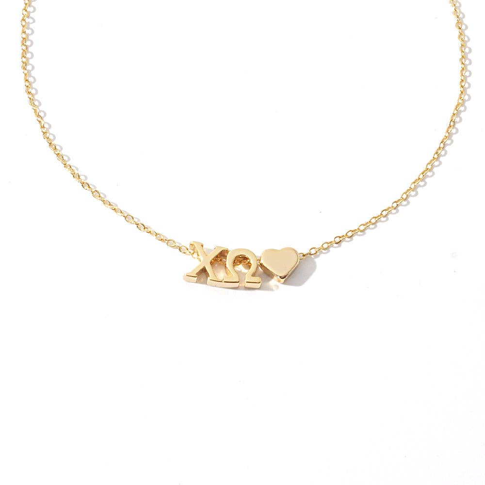 Sorority Greek Letters Necklace