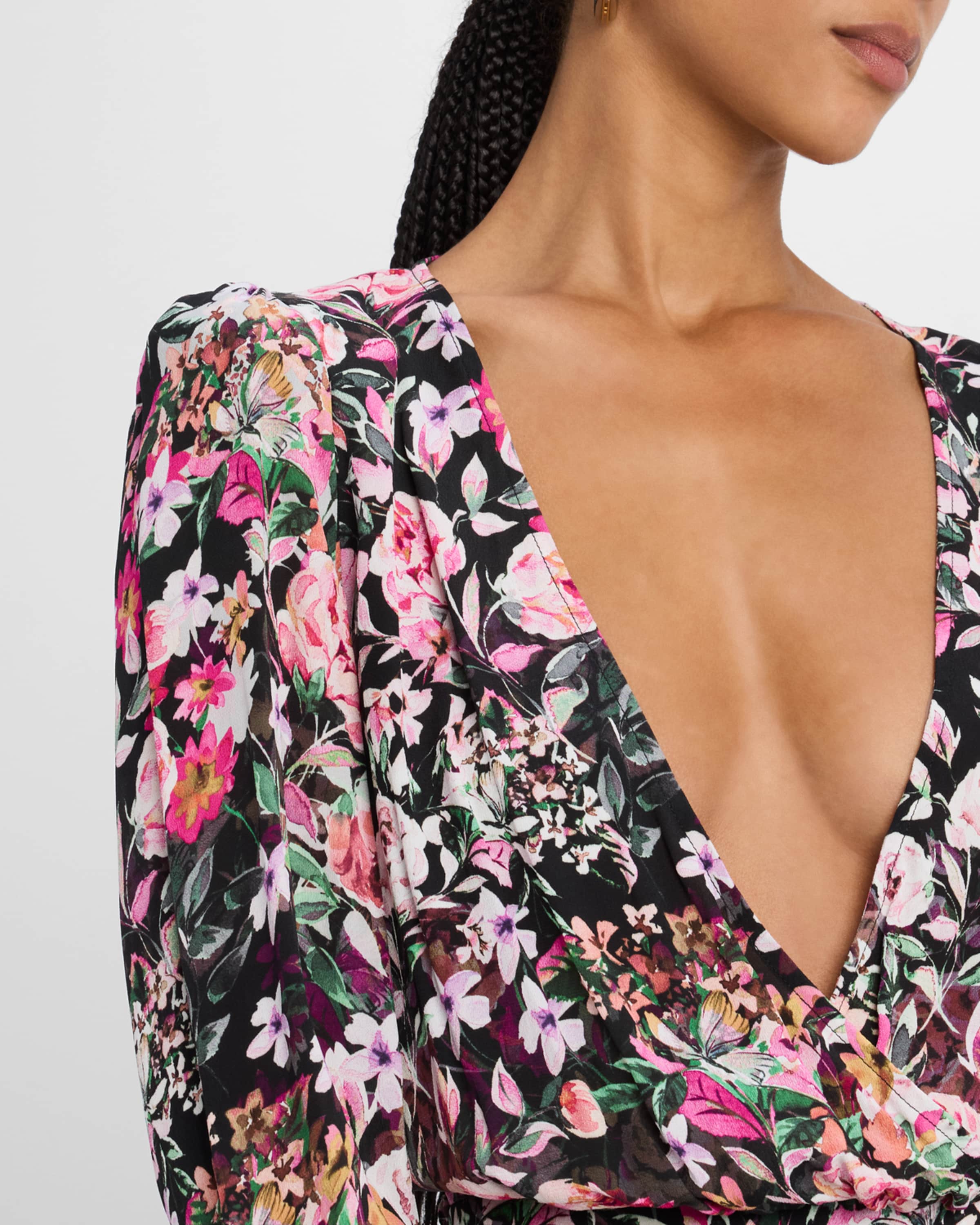 Avanna Floral Wrap Blouse