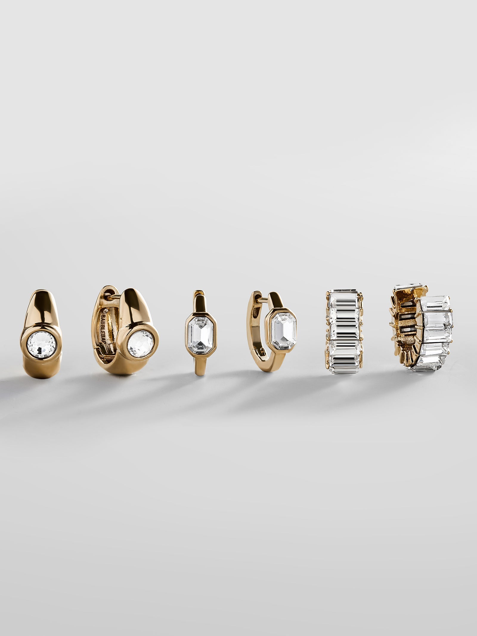 Waterproof Earring Set Baguette