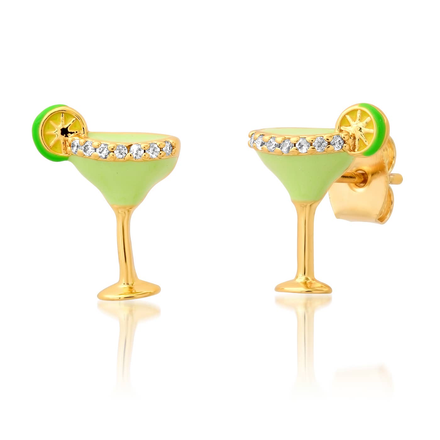 Enamel Margarita Studs
