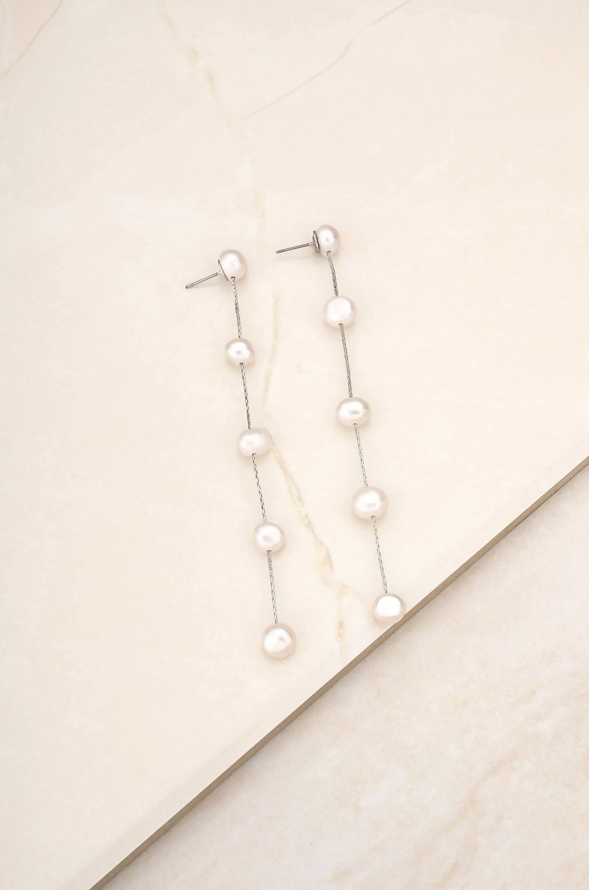 Dripping Pearl Delicate Drop Earrings