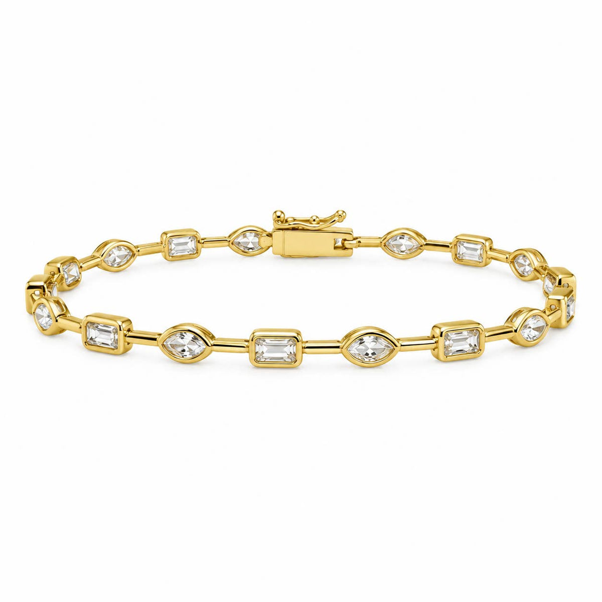 Serena Bezel Tennis Bracelet