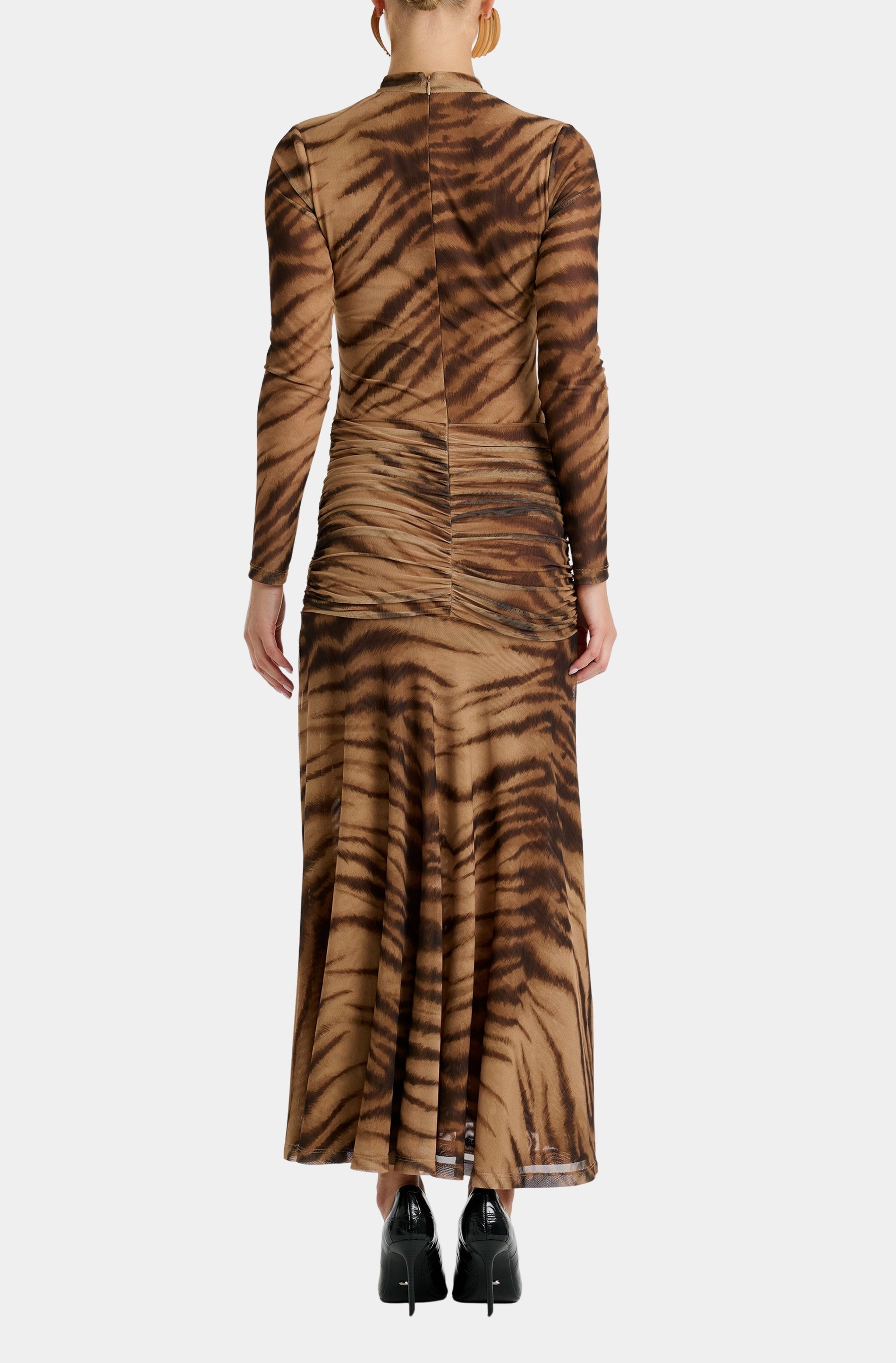 Lea Printed Mesh Dress